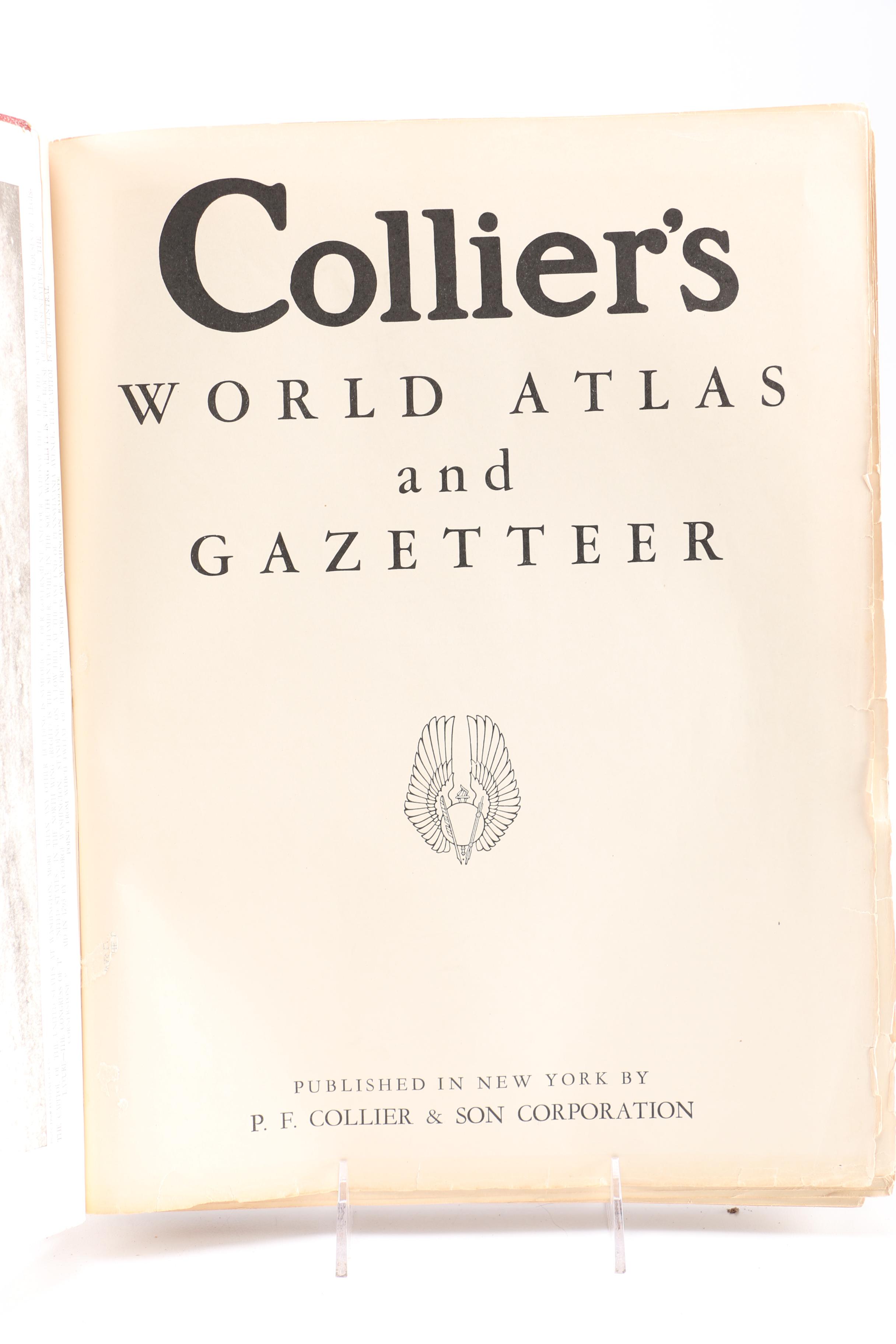 Pair of World Atlas Books