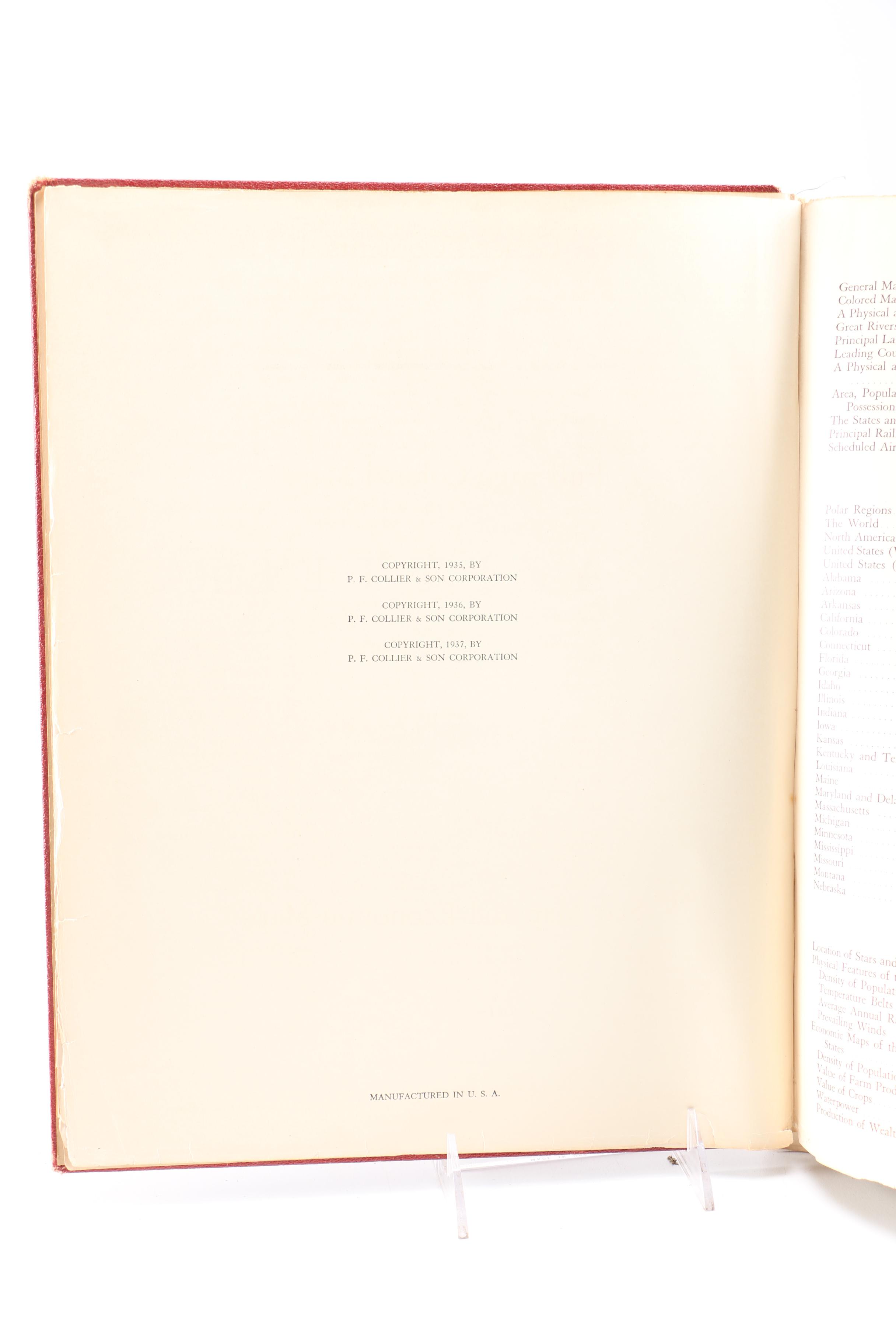 Pair of World Atlas Books