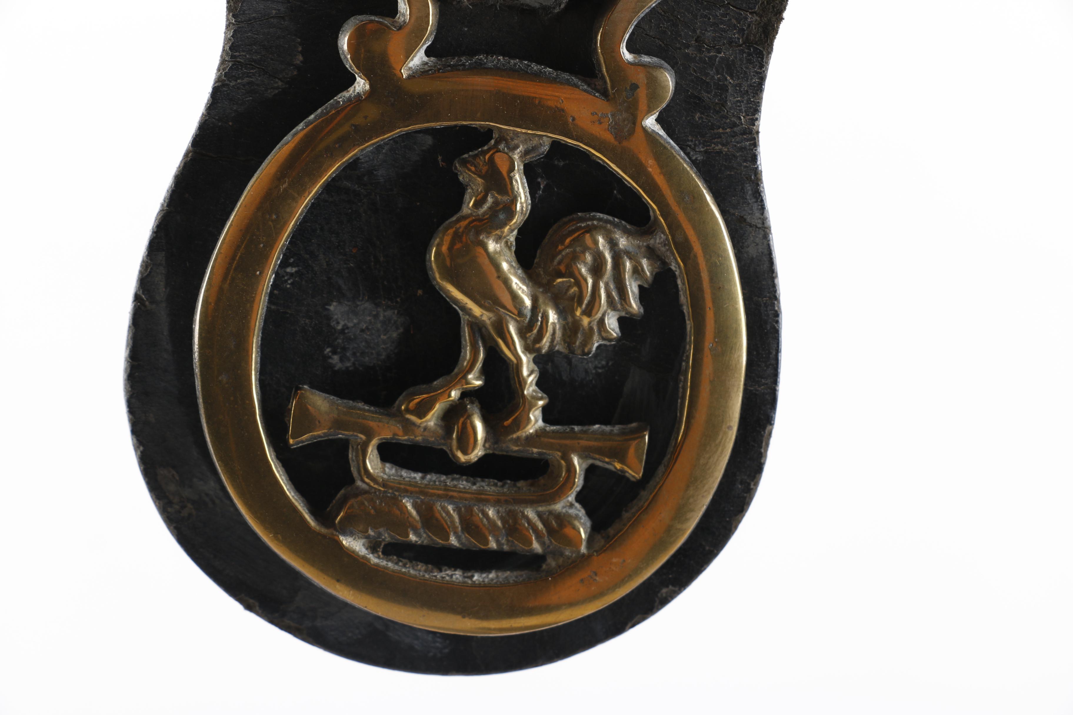 Horse Brasses Mounted on Leather Straps