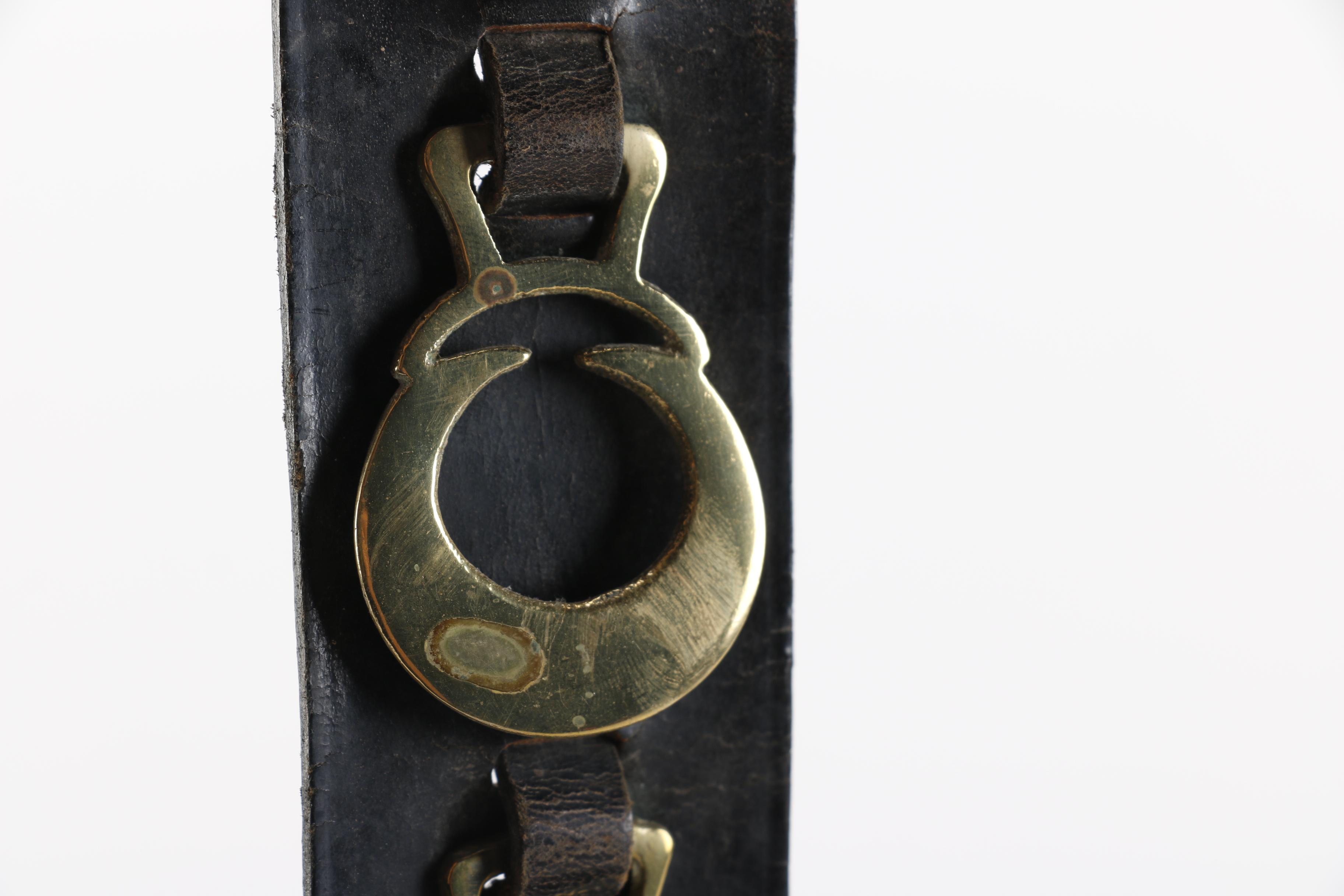 Horse Brasses Mounted on Leather Straps