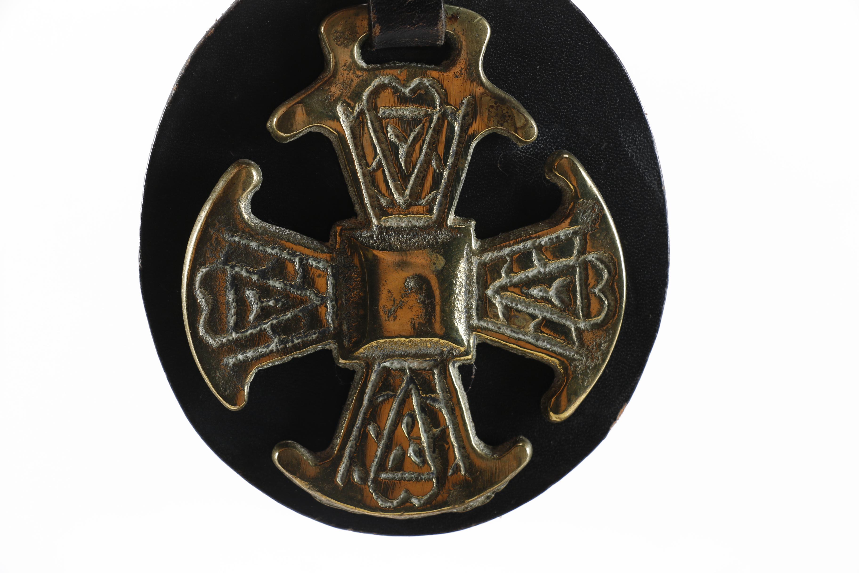 Horse Brasses Mounted on Leather Straps