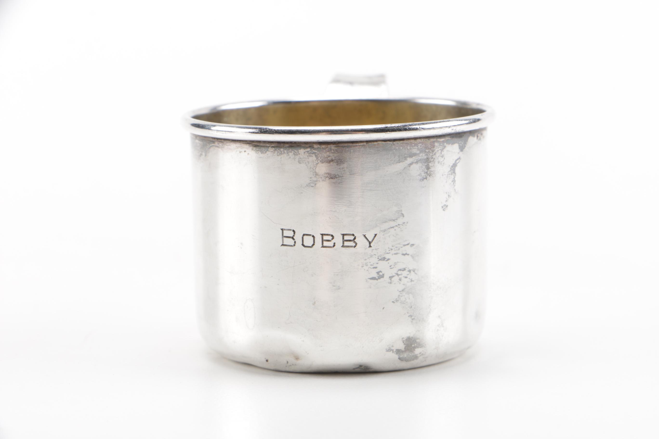 Lunt Silversmiths and M Fred Hirsch Sterling Silver Baby Cups