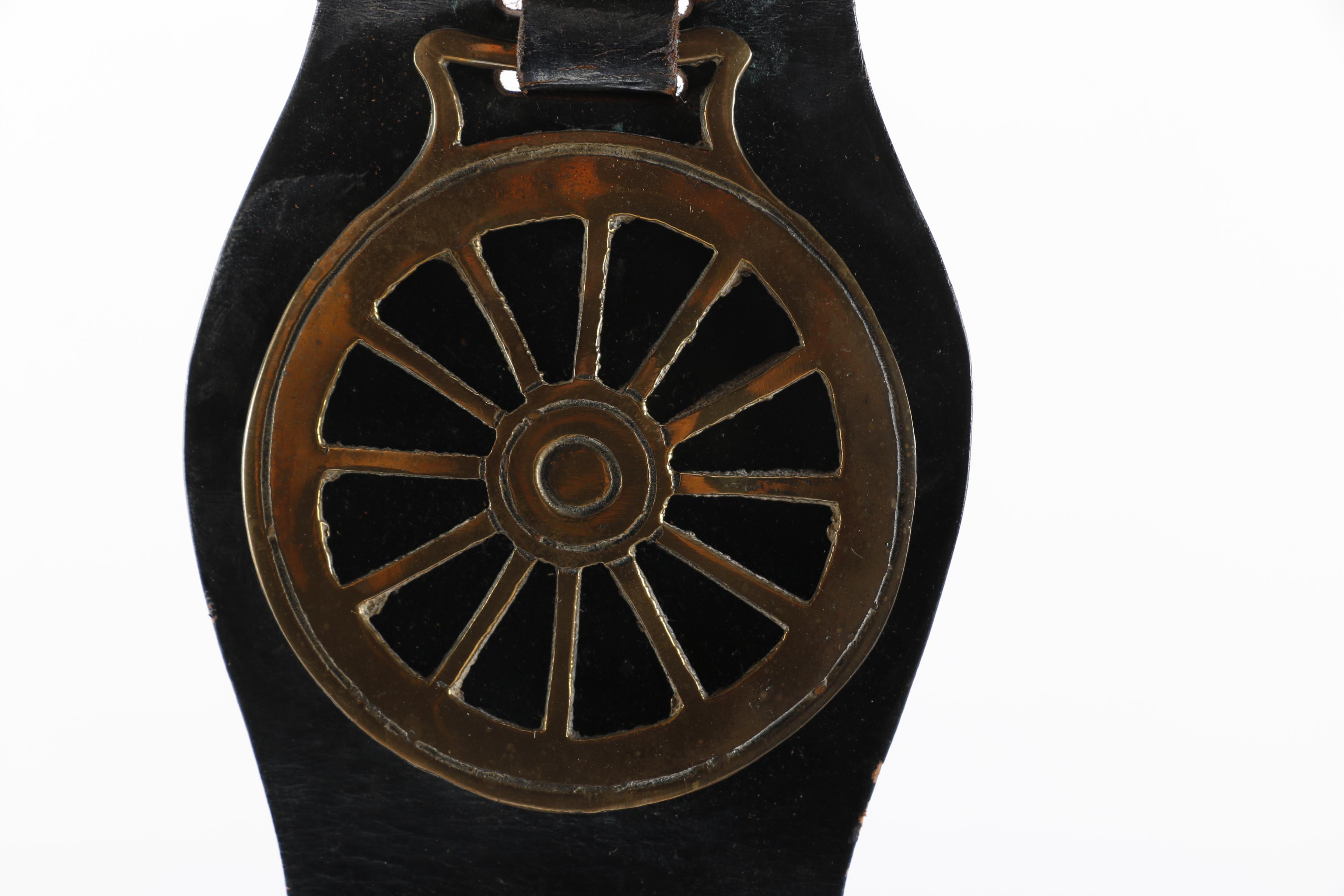 Horse Brasses Mounted on Leather Straps