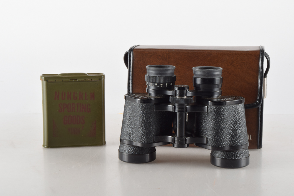 Vintage Sporting Goods Including Bushnell Binoculars