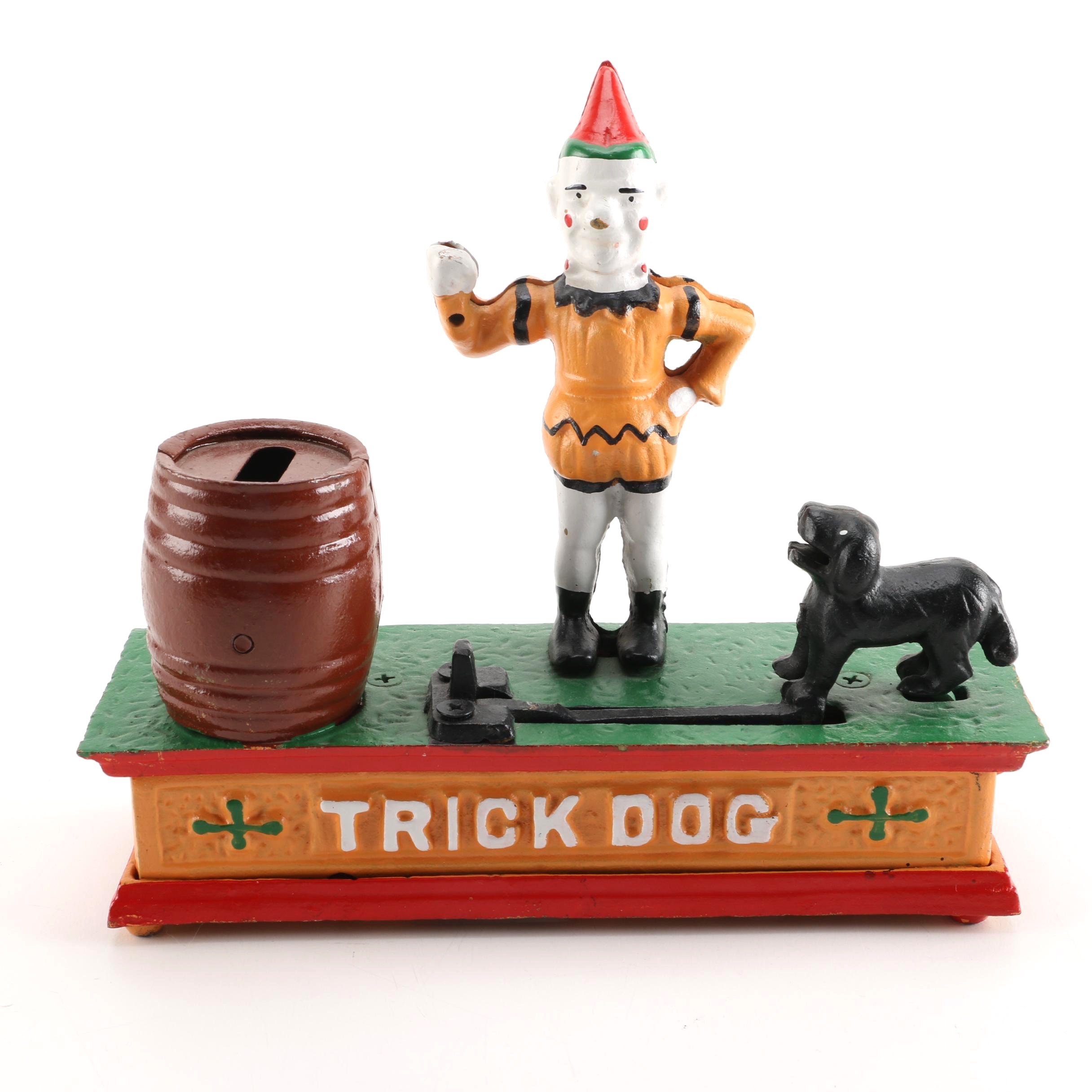 Reproduction Cast Iron Trick Dog Bank