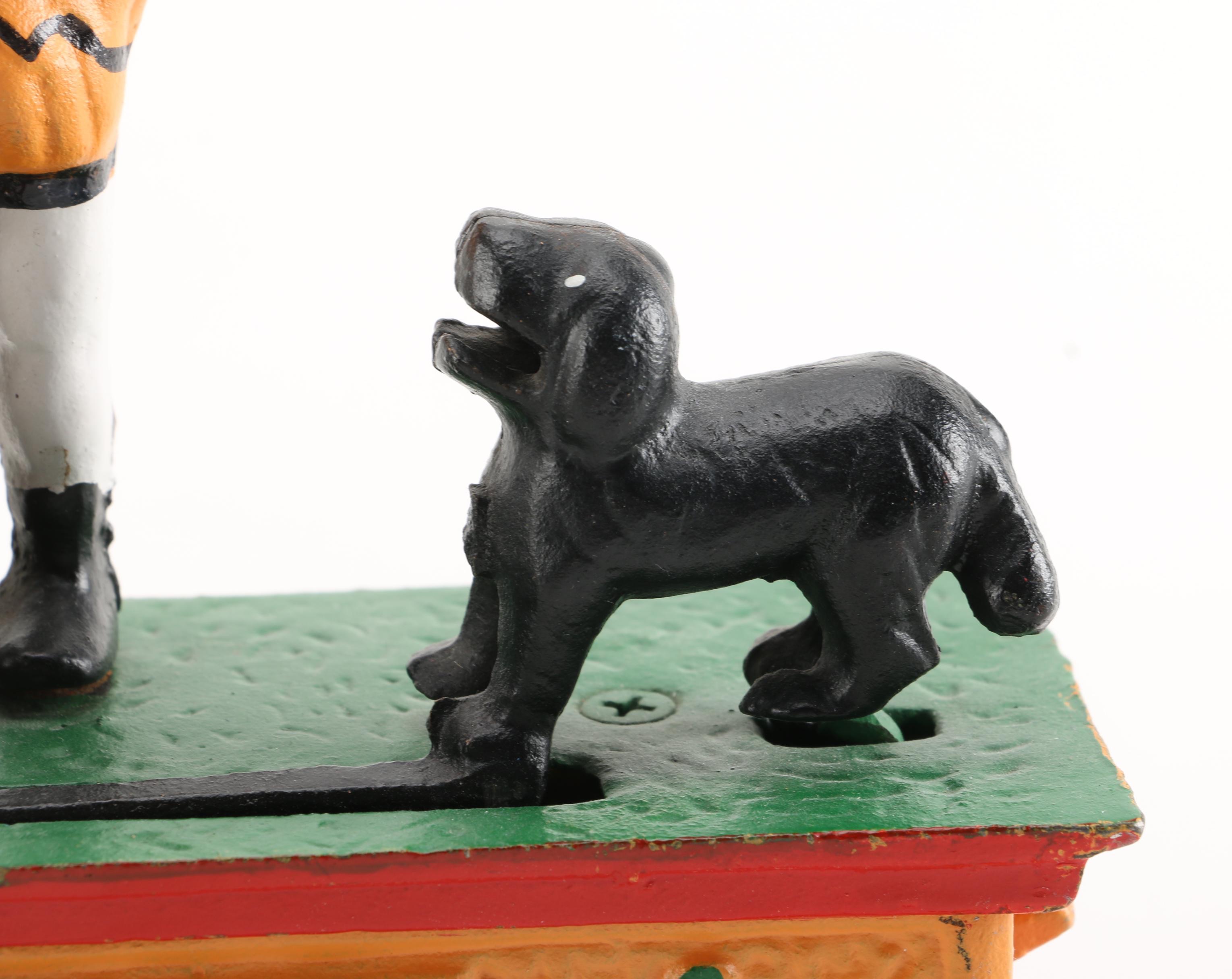 Reproduction Cast Iron Trick Dog Bank