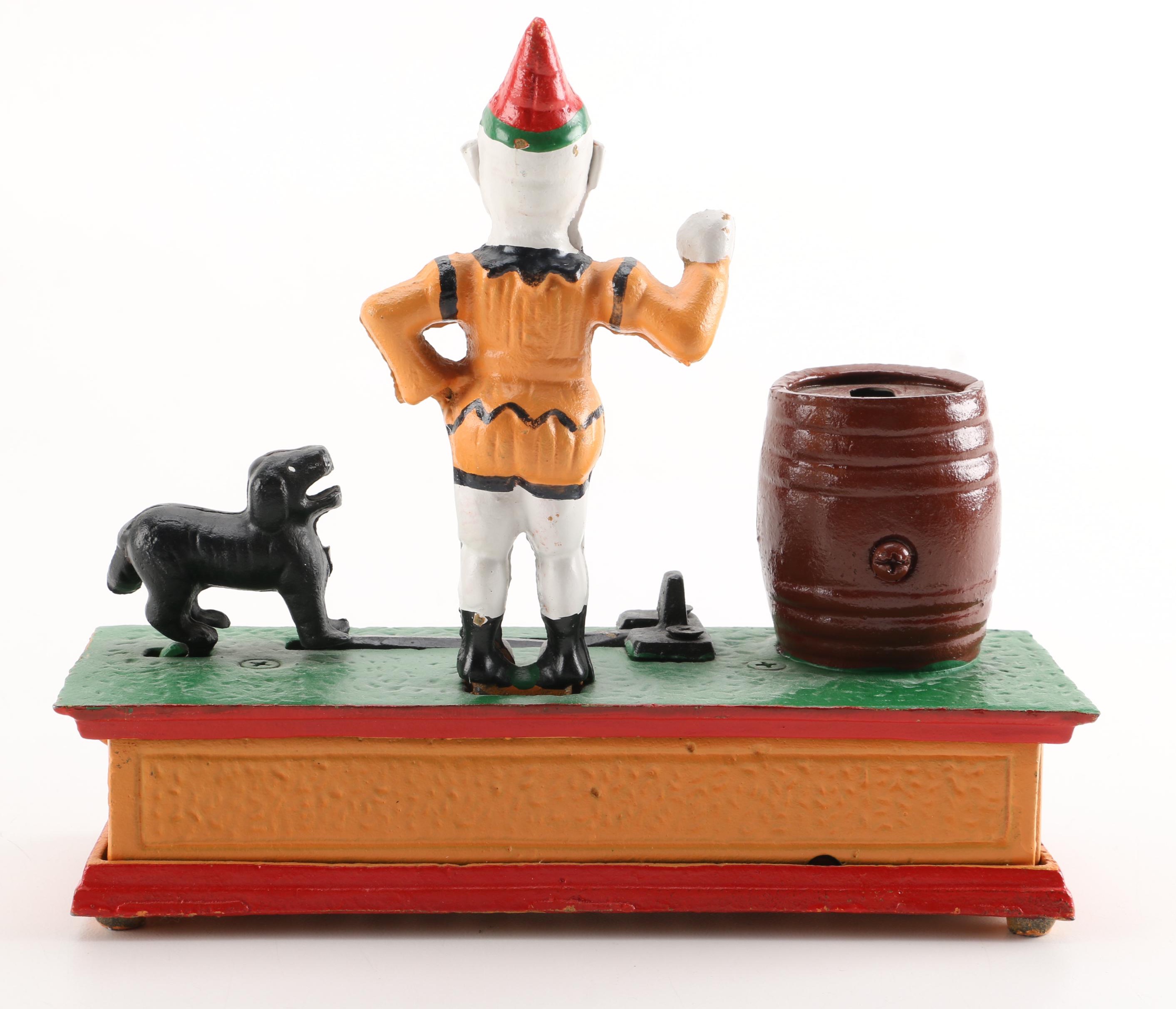 Reproduction Cast Iron Trick Dog Bank