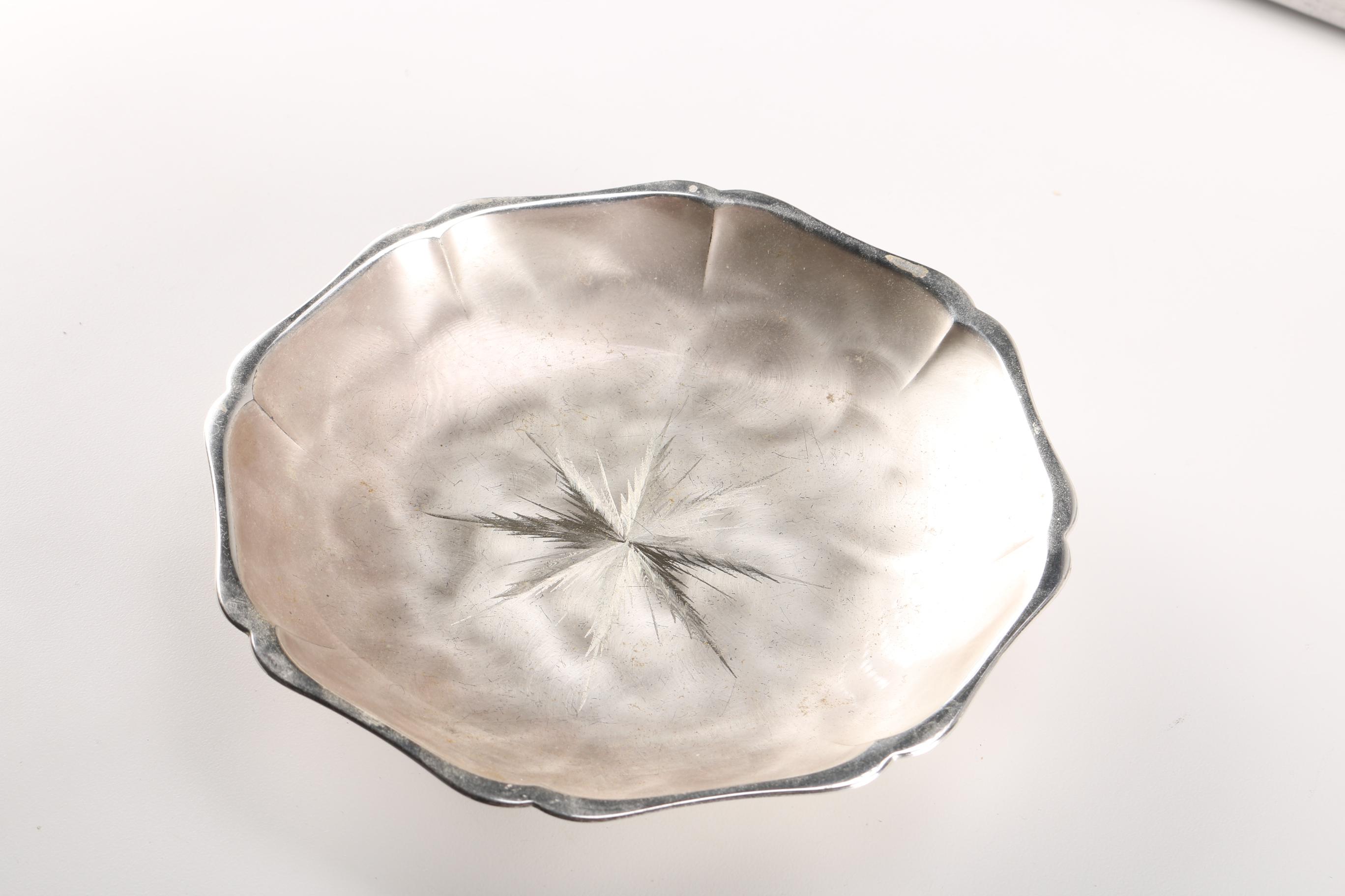 WMF Ikora Bowl With a Collection of Hand Forged Aluminum Servingware