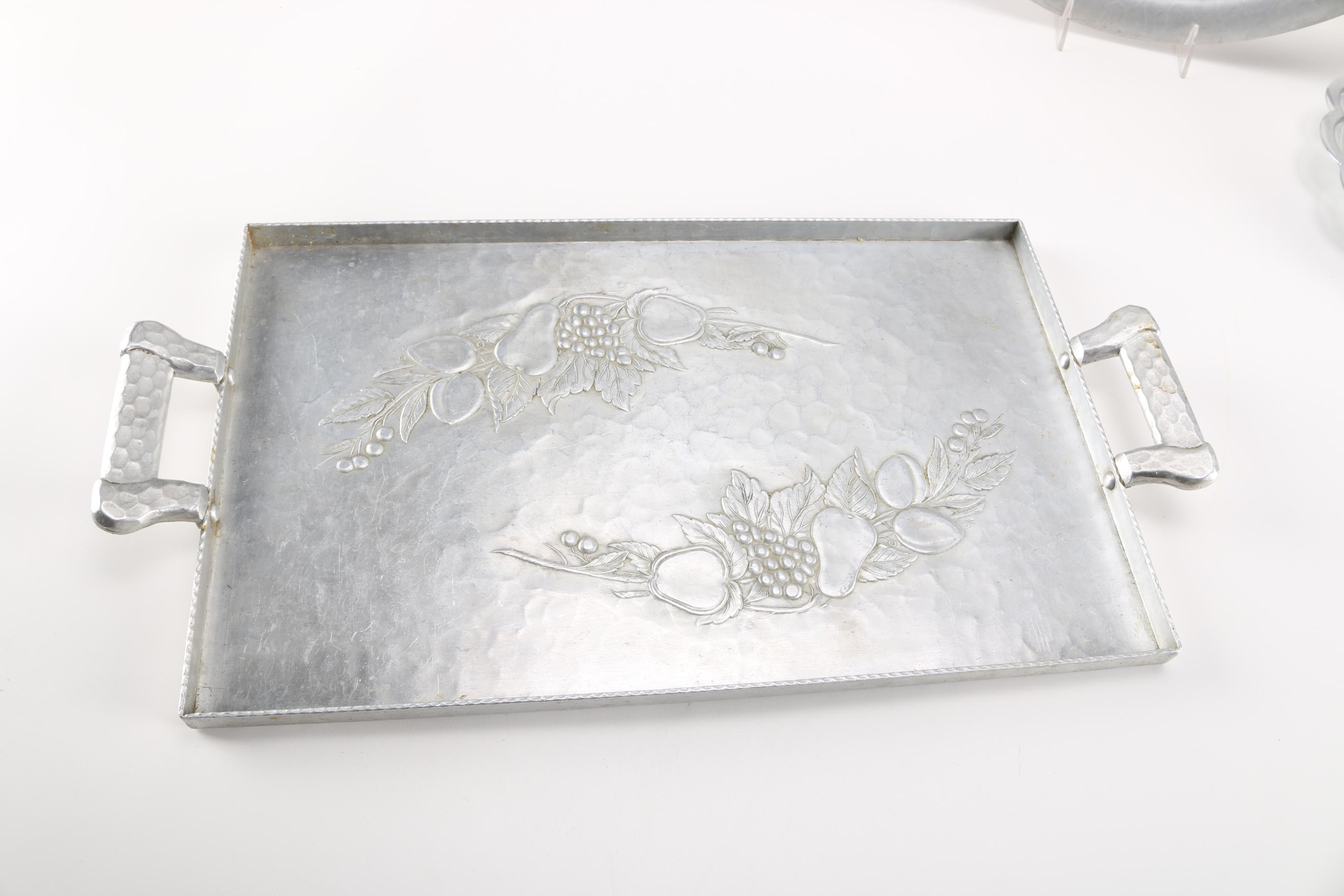 WMF Ikora Bowl With a Collection of Hand Forged Aluminum Servingware