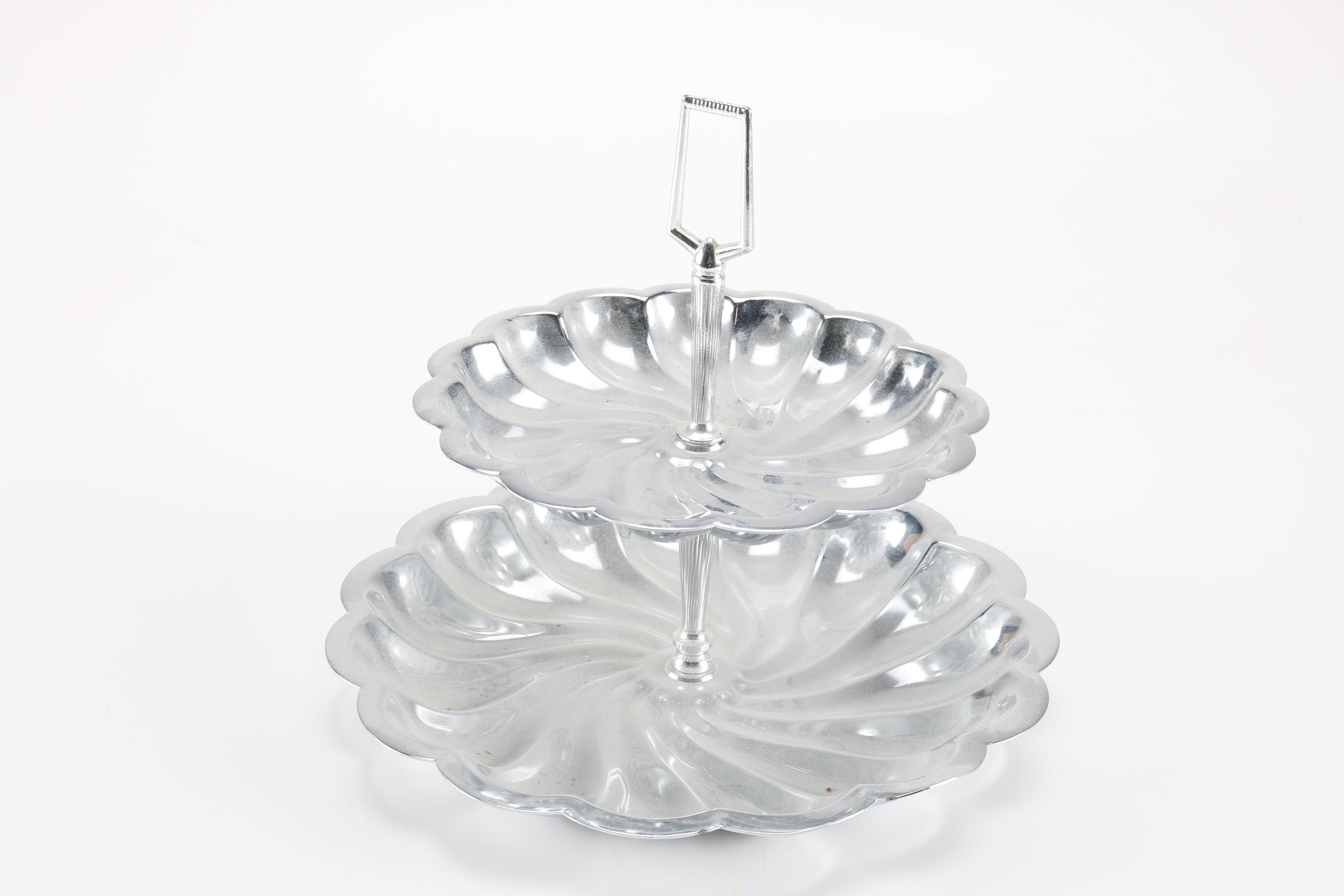 WMF Ikora Bowl With a Collection of Hand Forged Aluminum Servingware