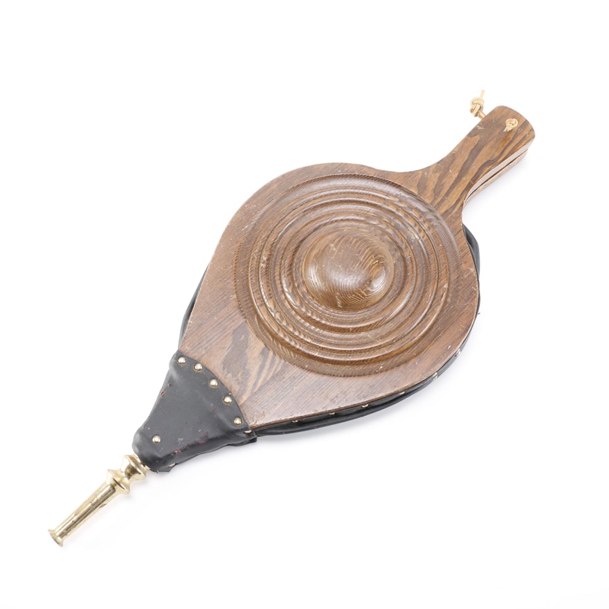 Wooden Fireplace Bellows