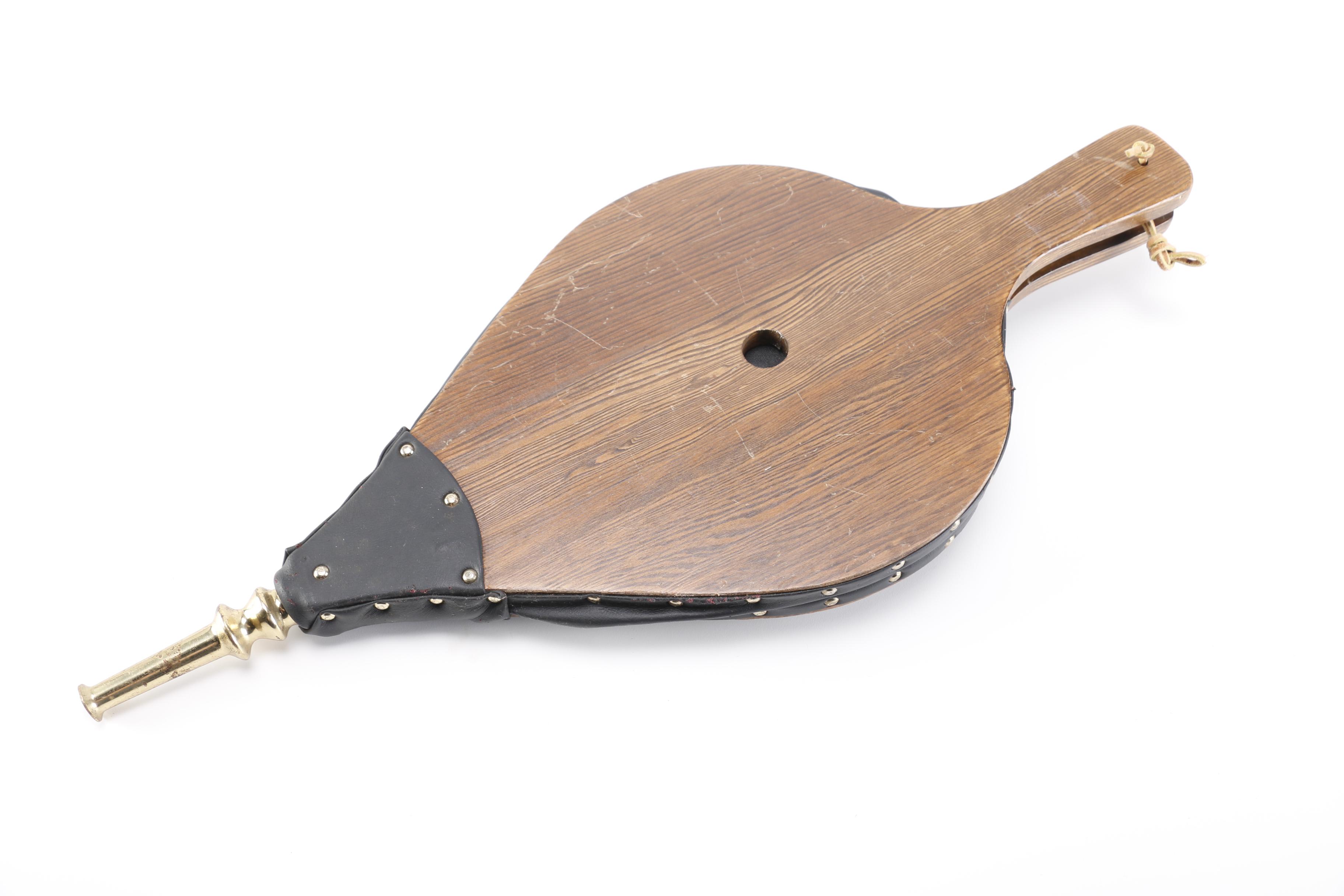 Wooden Fireplace Bellows