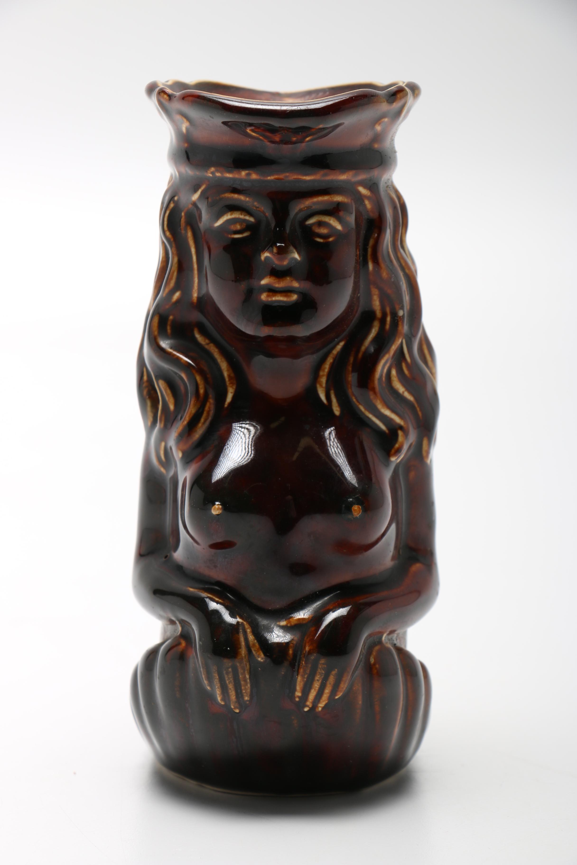 Dartmouth Pottery Mermaid Gurgle Jug Circa 1950