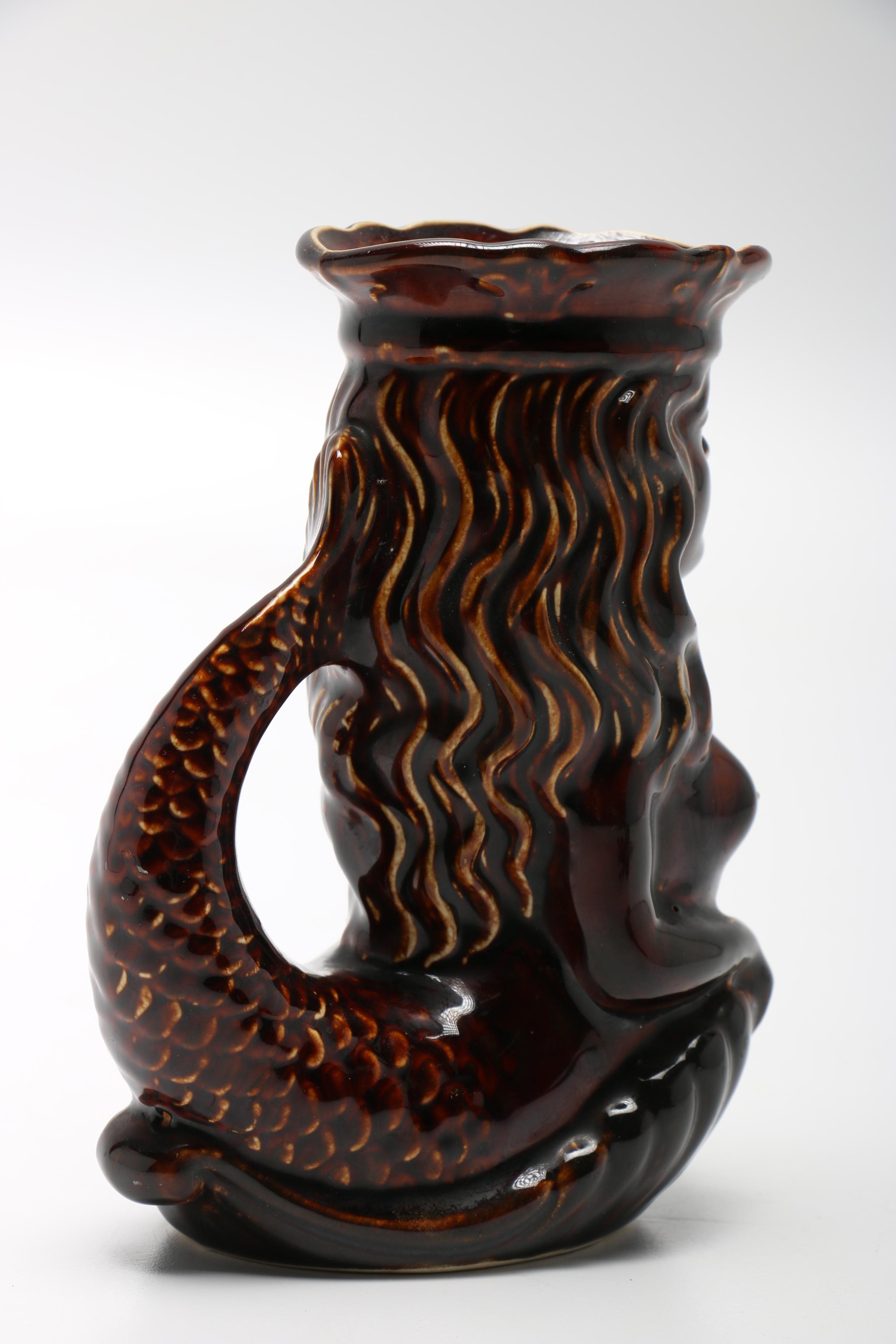 Dartmouth Pottery Mermaid Gurgle Jug Circa 1950