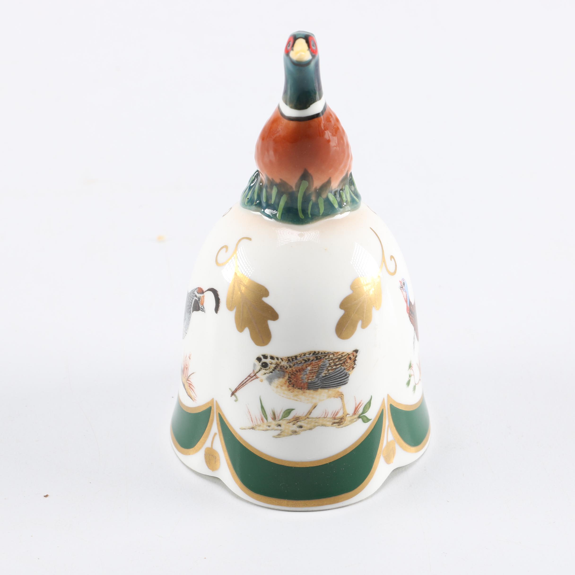 Limited Edition Lynn Chase Winter Game Birds Bell