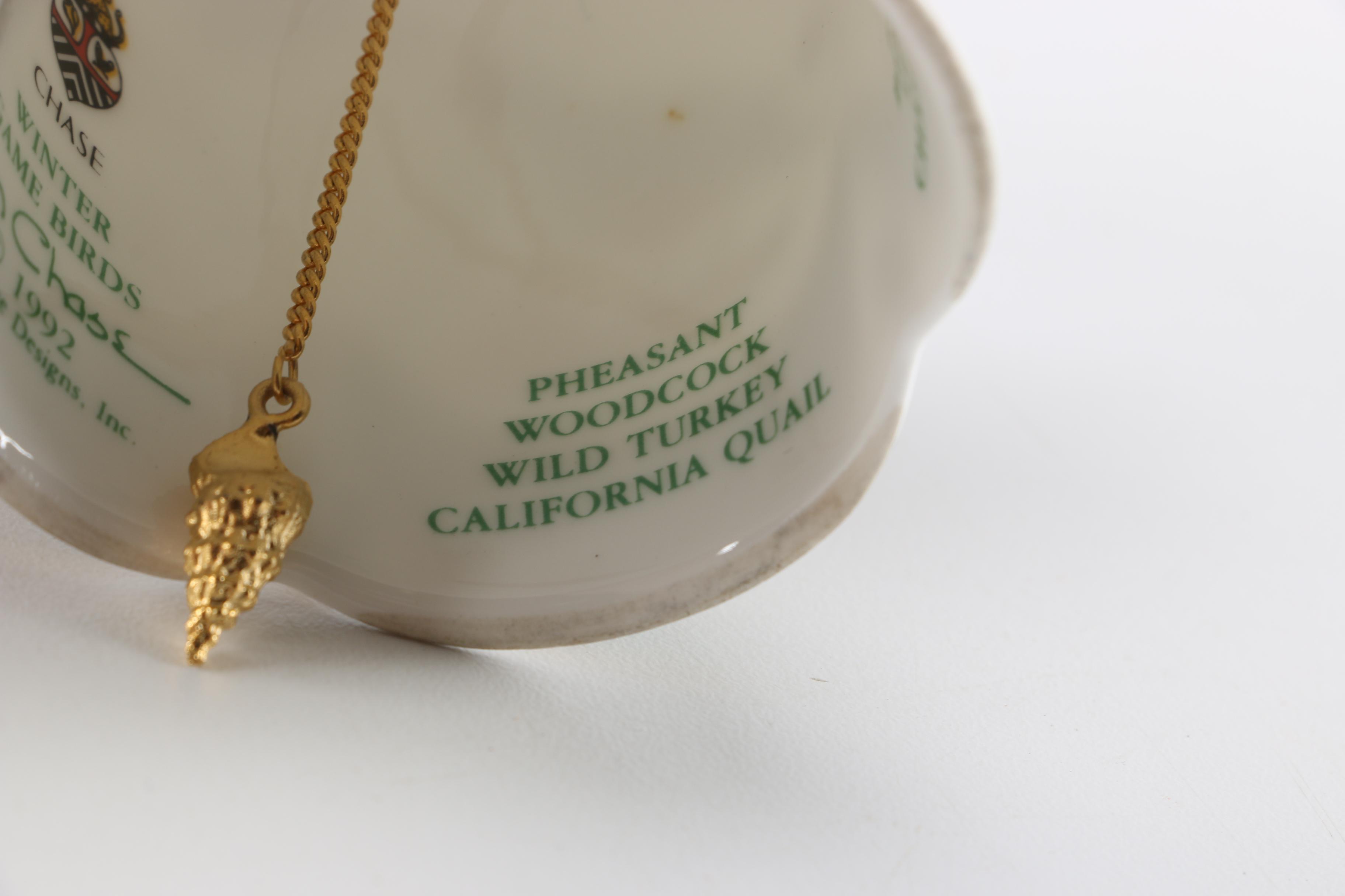 Limited Edition Lynn Chase Winter Game Birds Bell