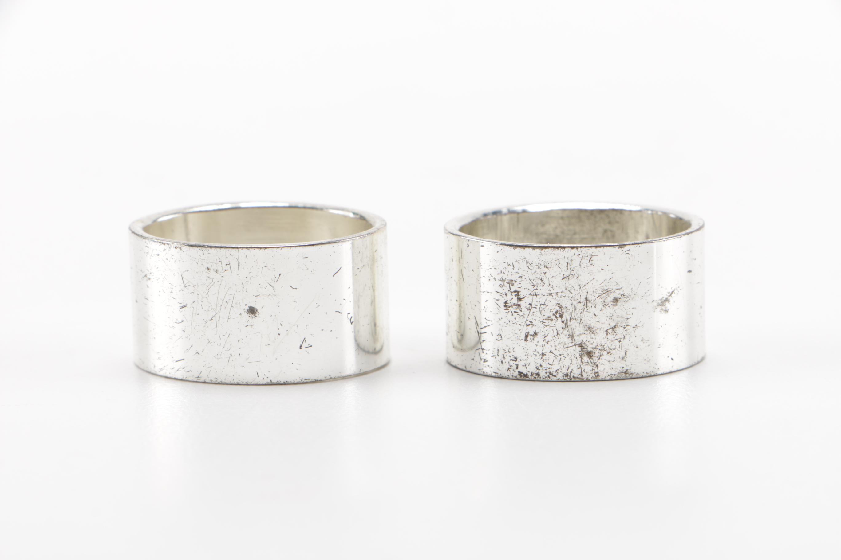 Chrome Plated Napkin Ring Set