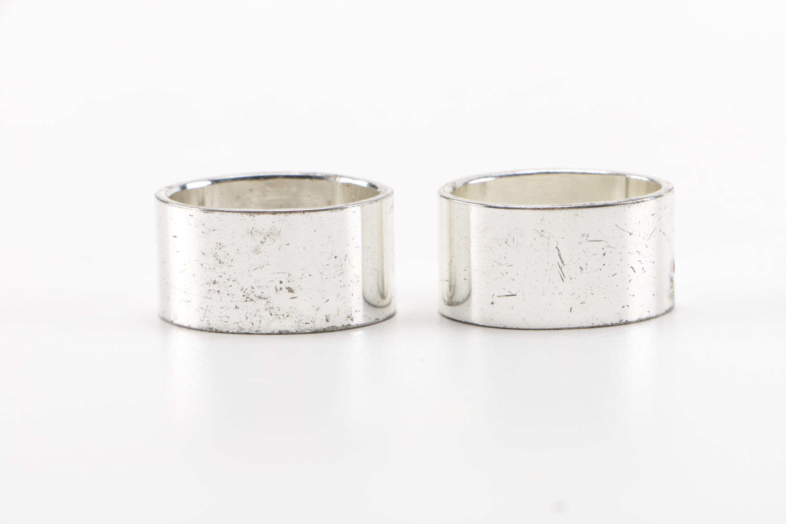 Chrome Plated Napkin Ring Set