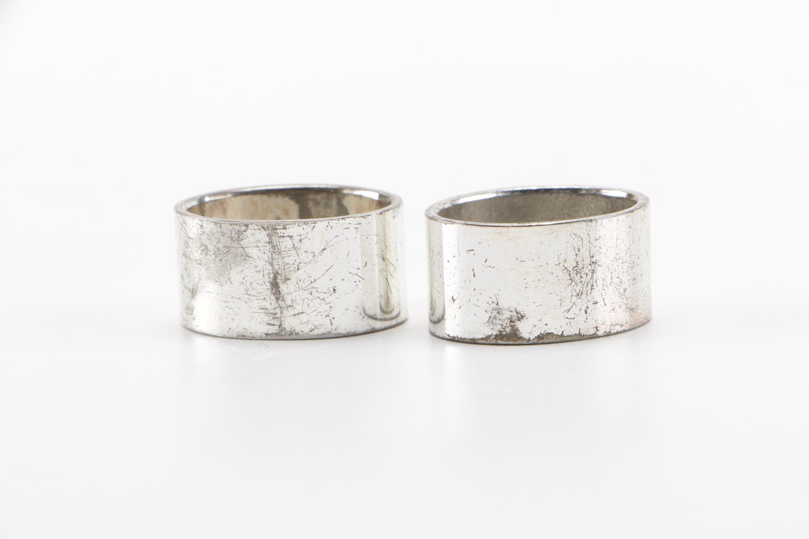 Chrome Plated Napkin Ring Set
