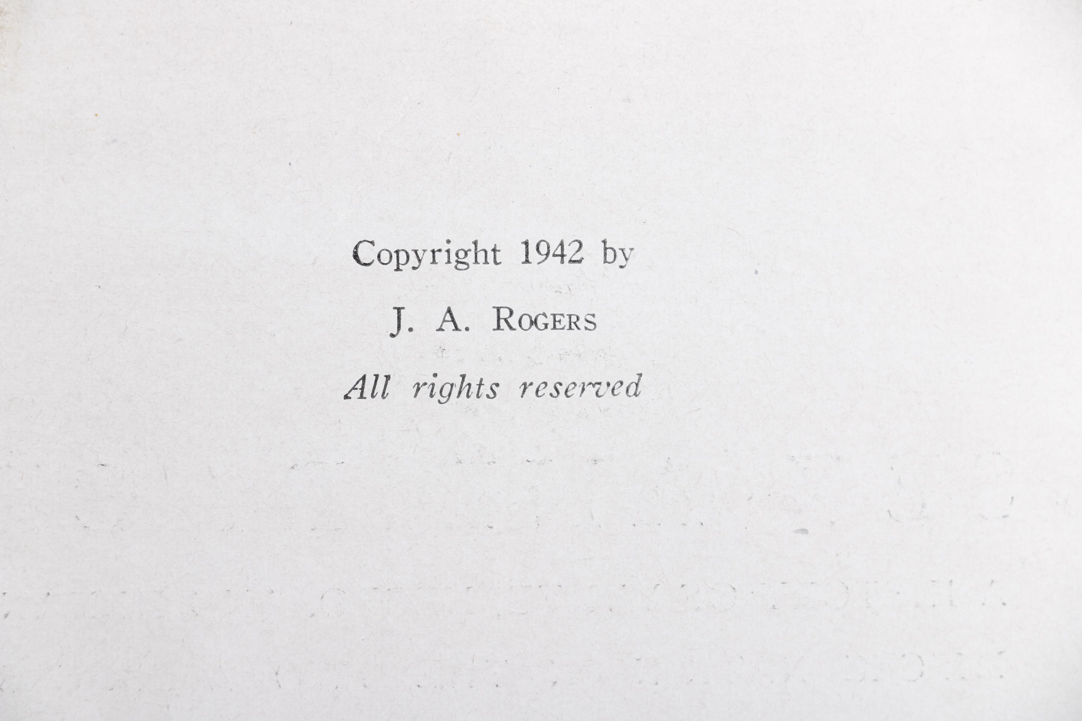 1948 Volume II of "Sex and Race" by J. A. Rogers