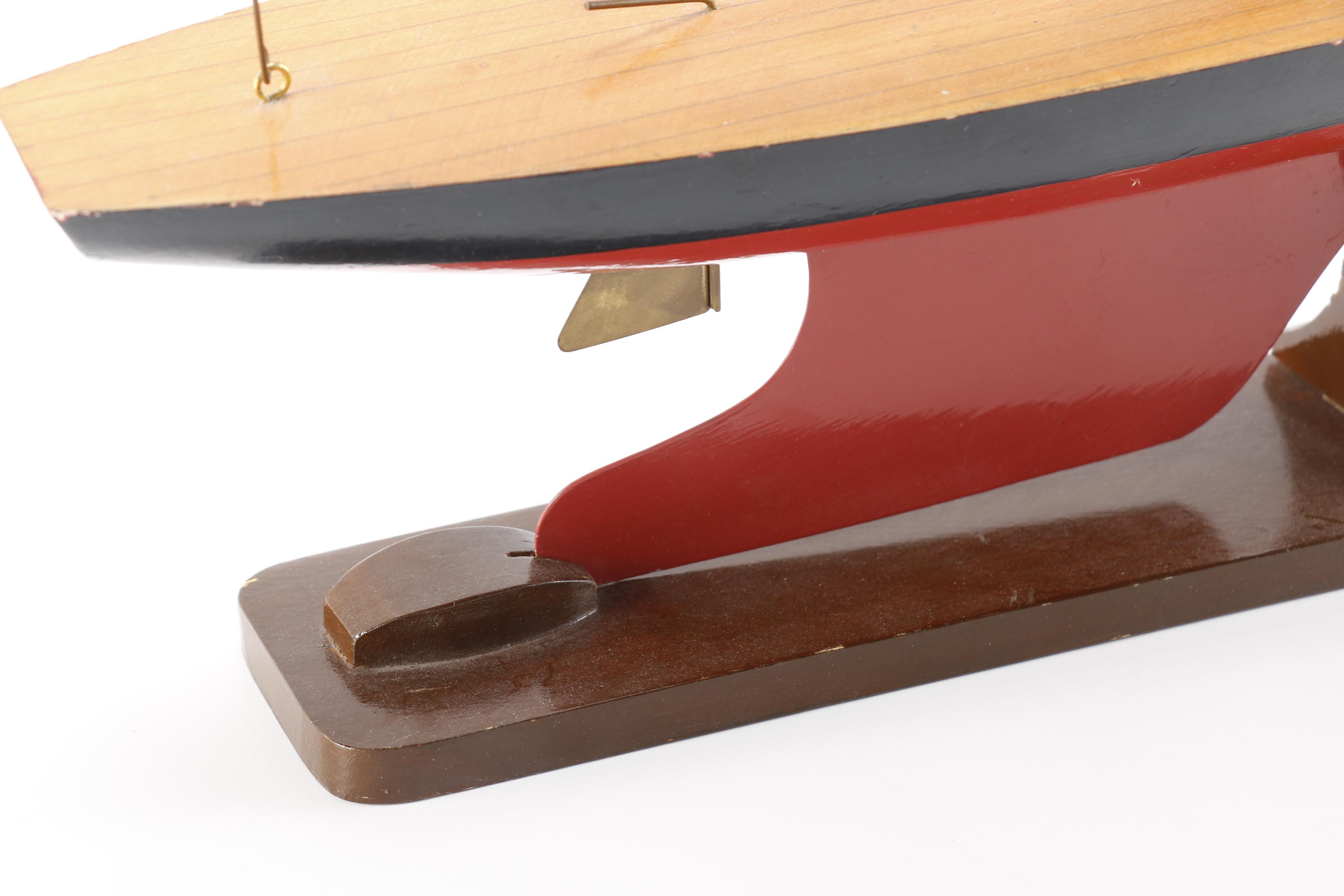 Wooden Model Sailboat
