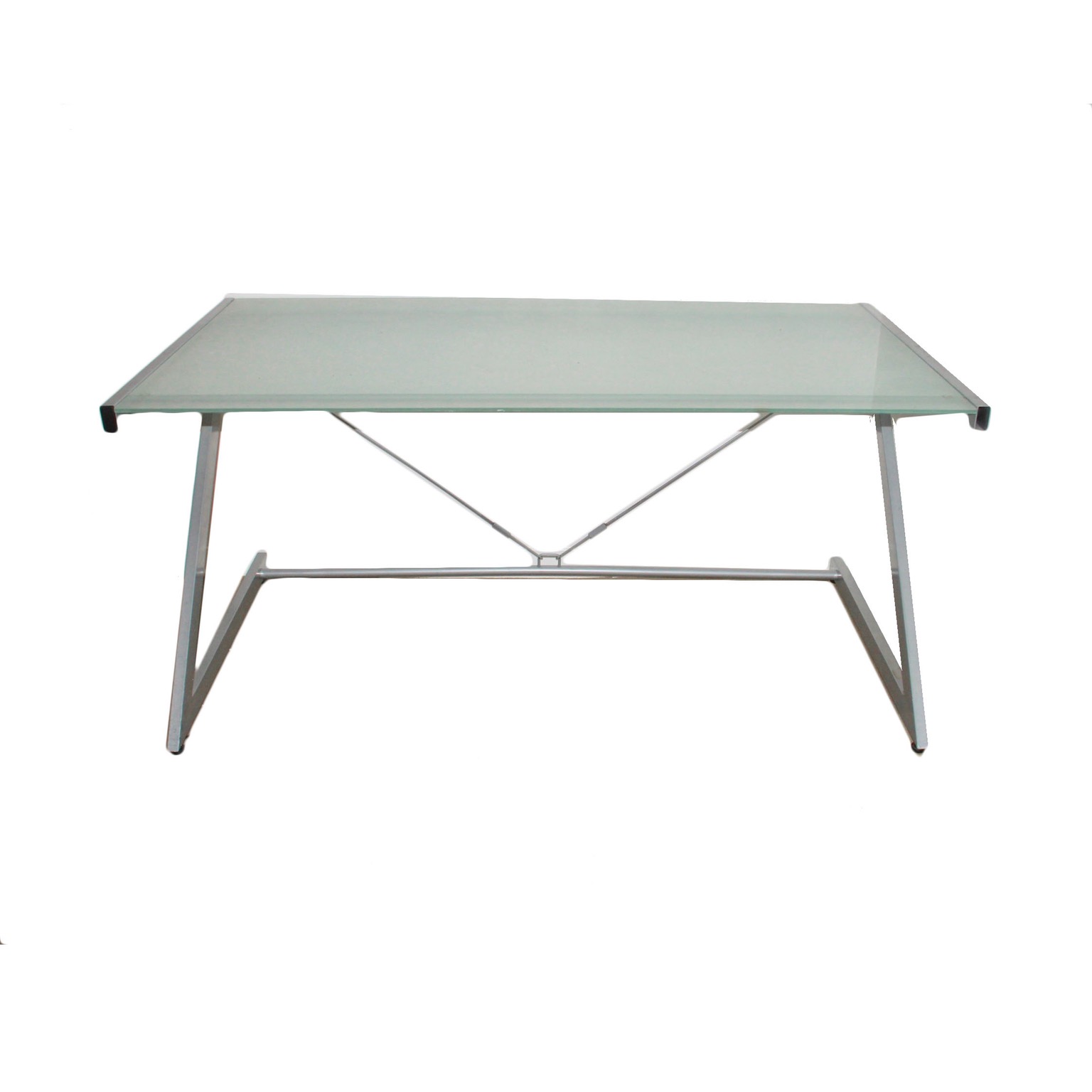 Contemporary Frosted Glass Desk