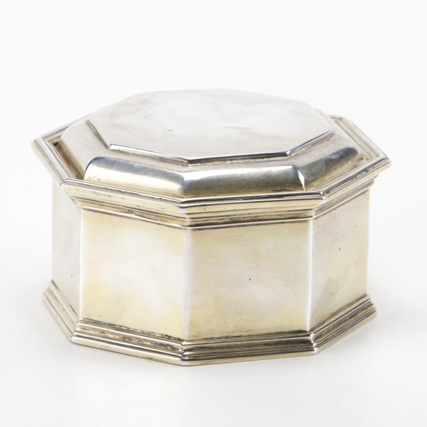 1937 London Sterling Silver Perfume Box