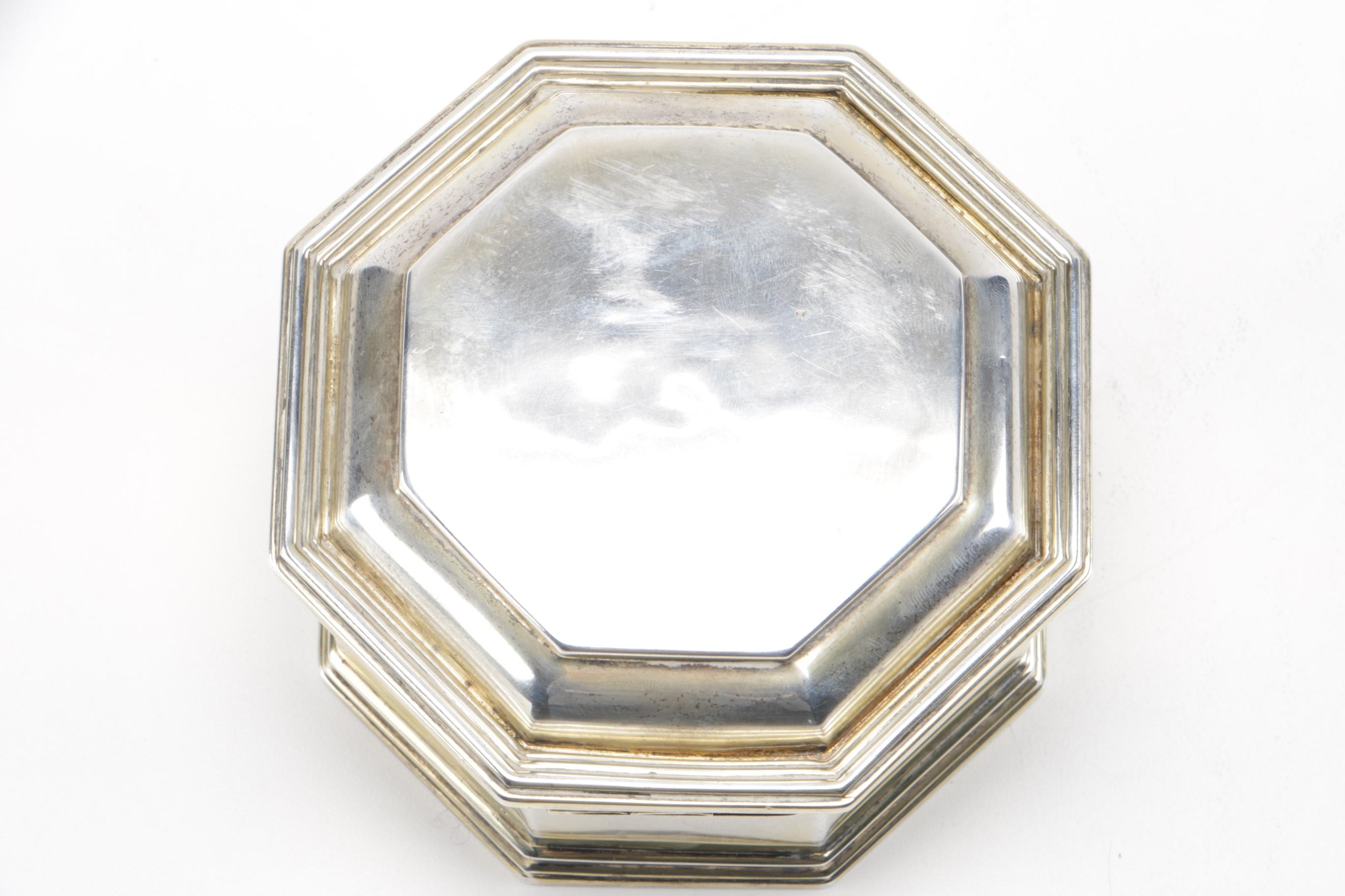 1937 London Sterling Silver Perfume Box