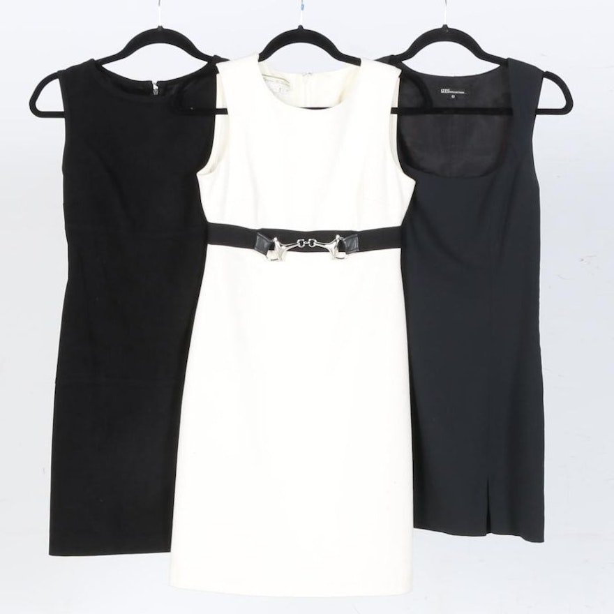 Black and White Shift Dresses Including Guess Colledction