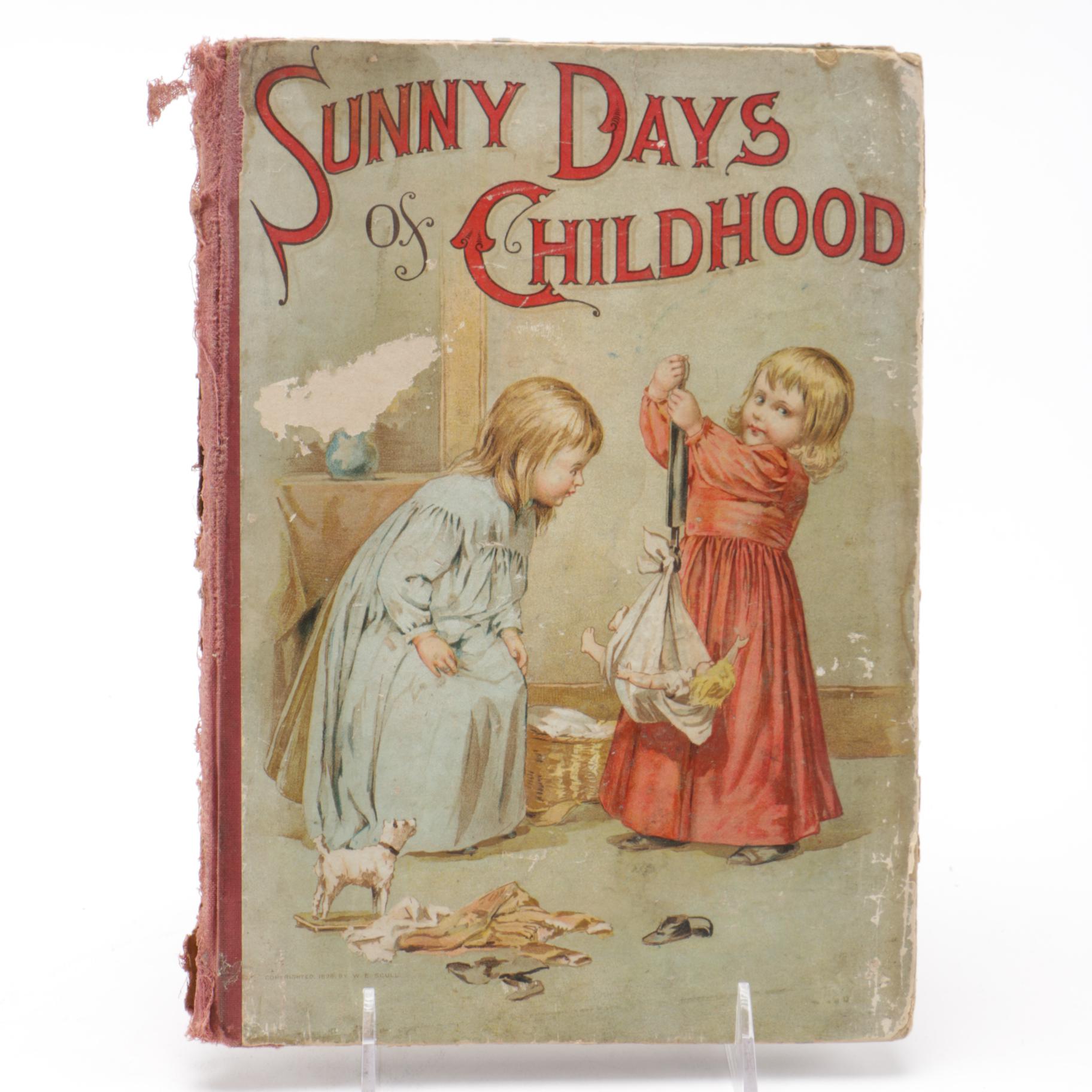 Antiquarian Children's Book "Sunny Days Of Childhood"