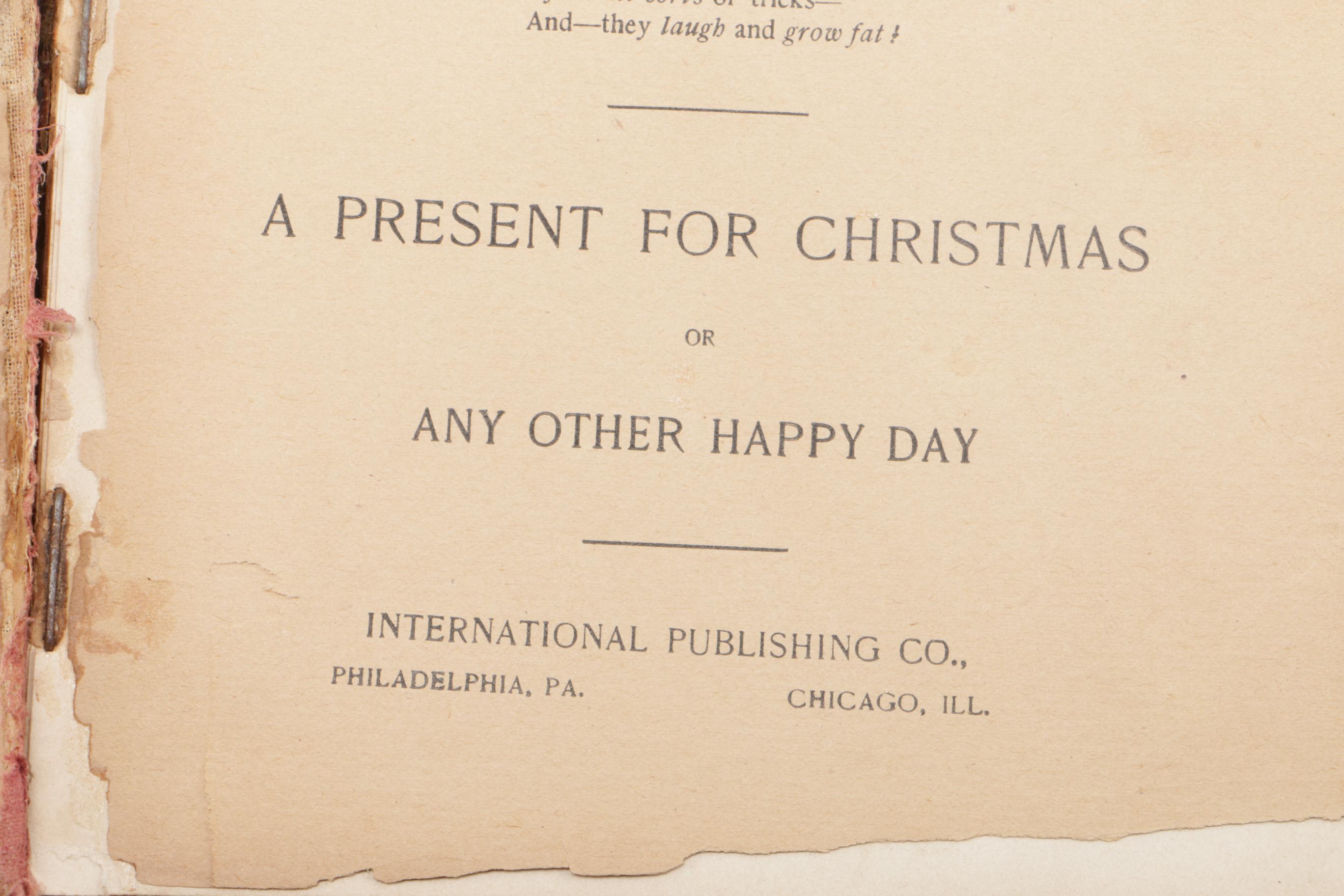 Antiquarian Children's Book "Sunny Days Of Childhood"