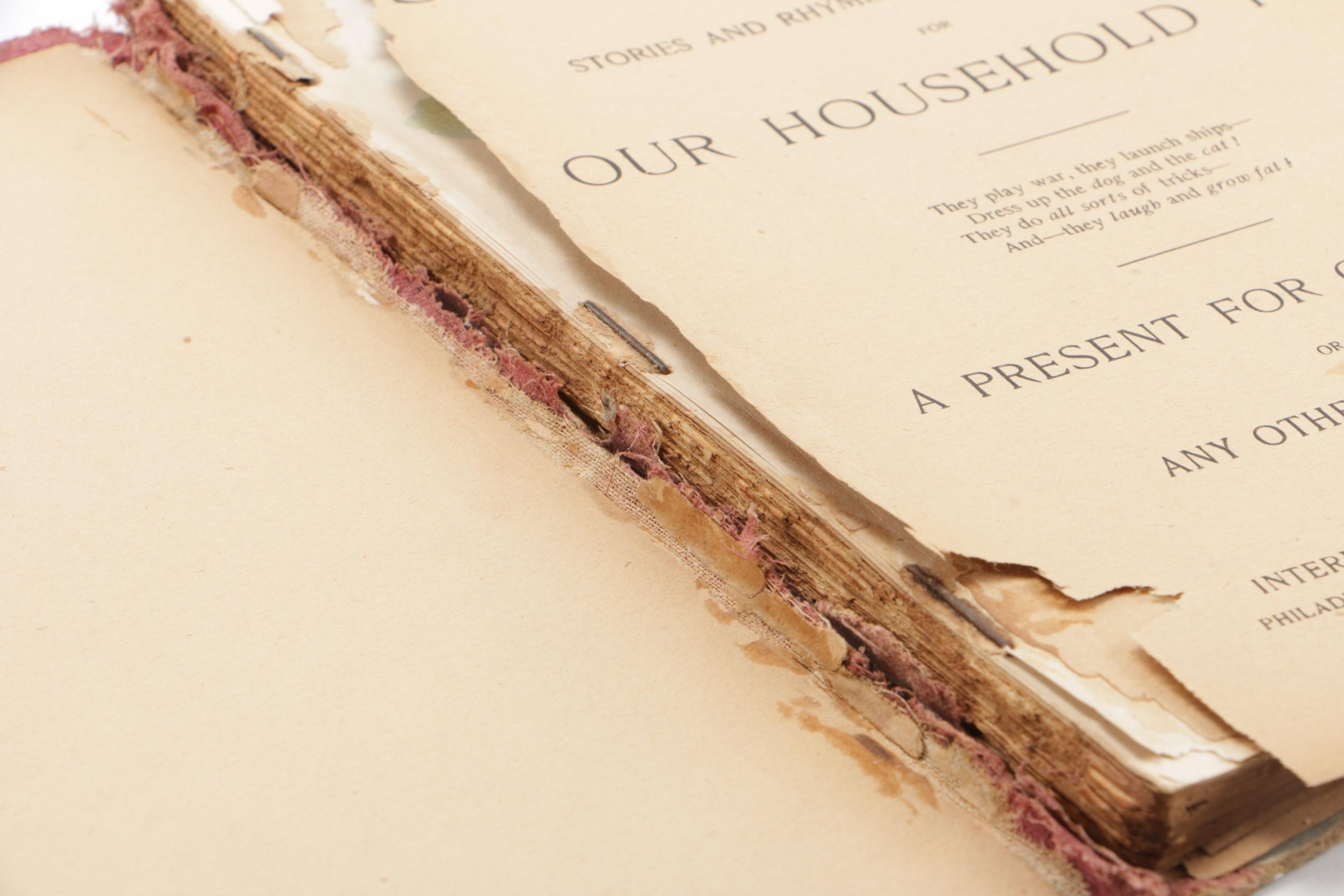 Antiquarian Children's Book "Sunny Days Of Childhood"