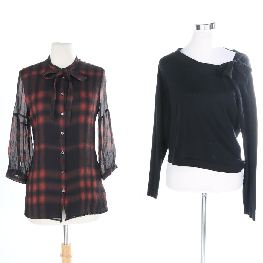 Burberry Blouse and Sweater