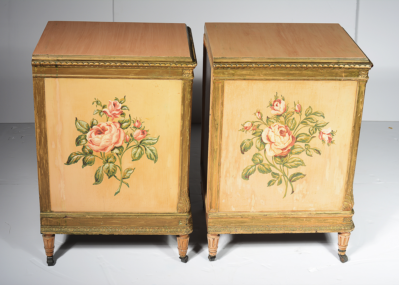 Circa 1930's Louis XVI Style Nightstands by Berkey & Gay