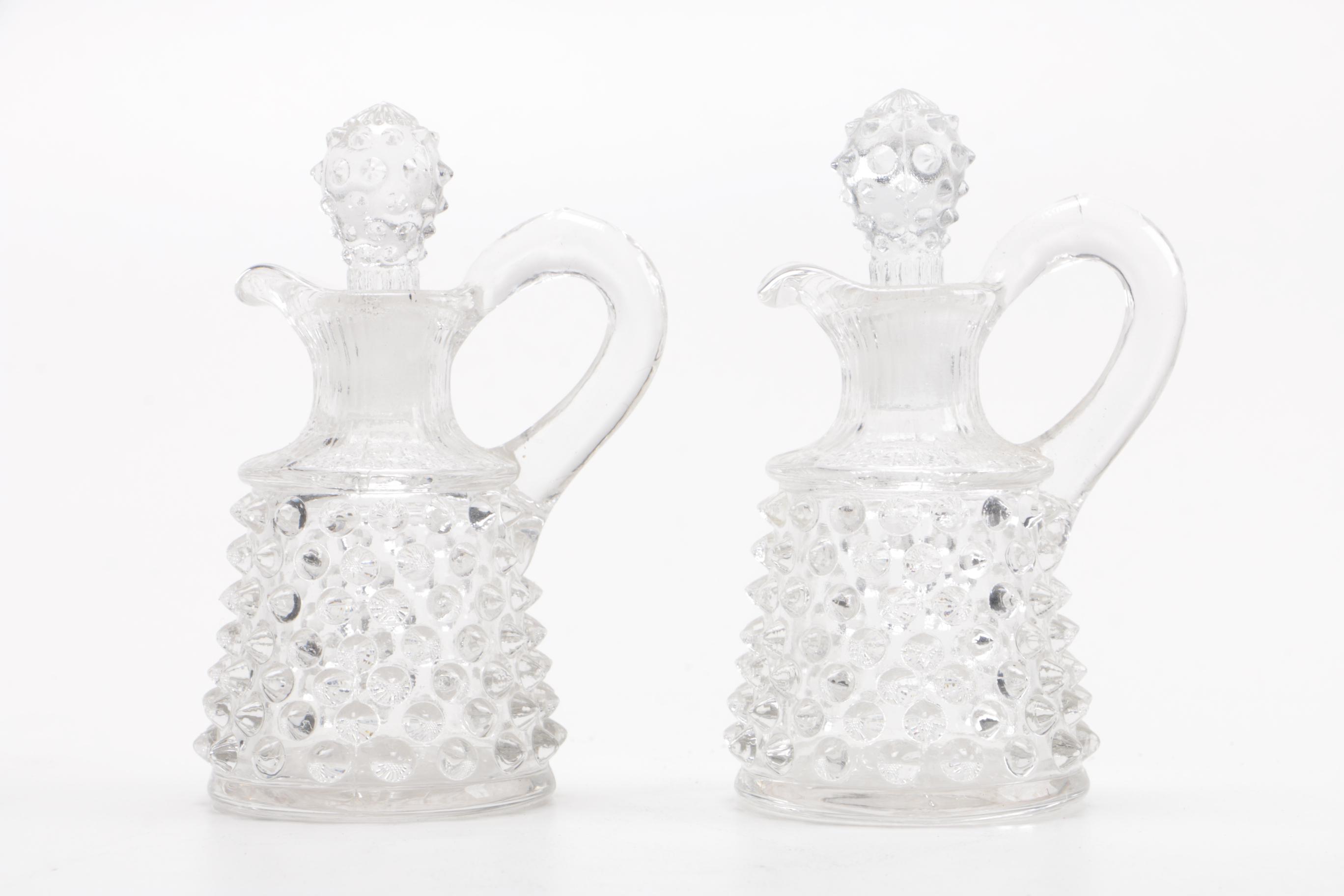Cruet Set with Silver-Plated Stand