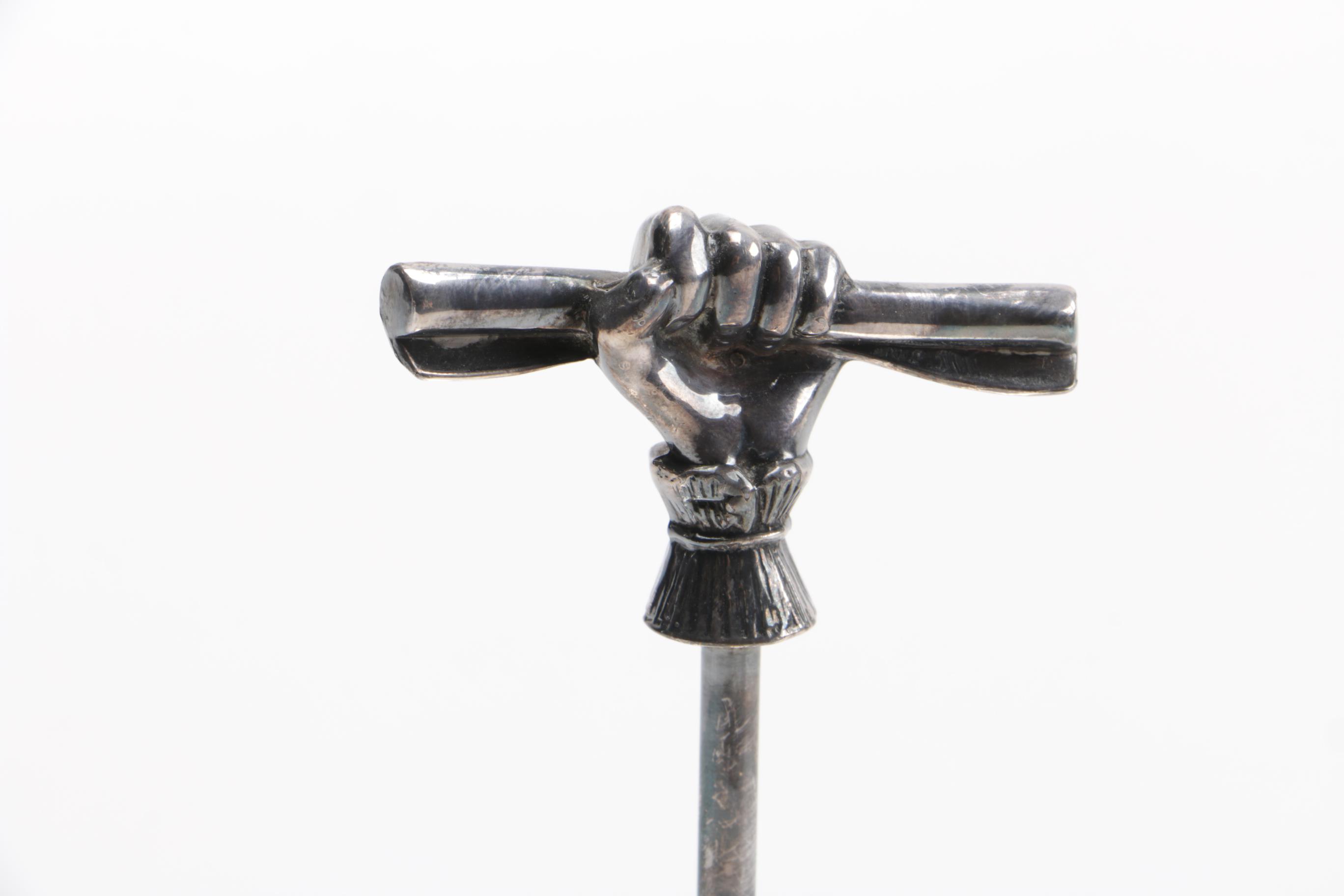 Cruet Set with Silver-Plated Stand