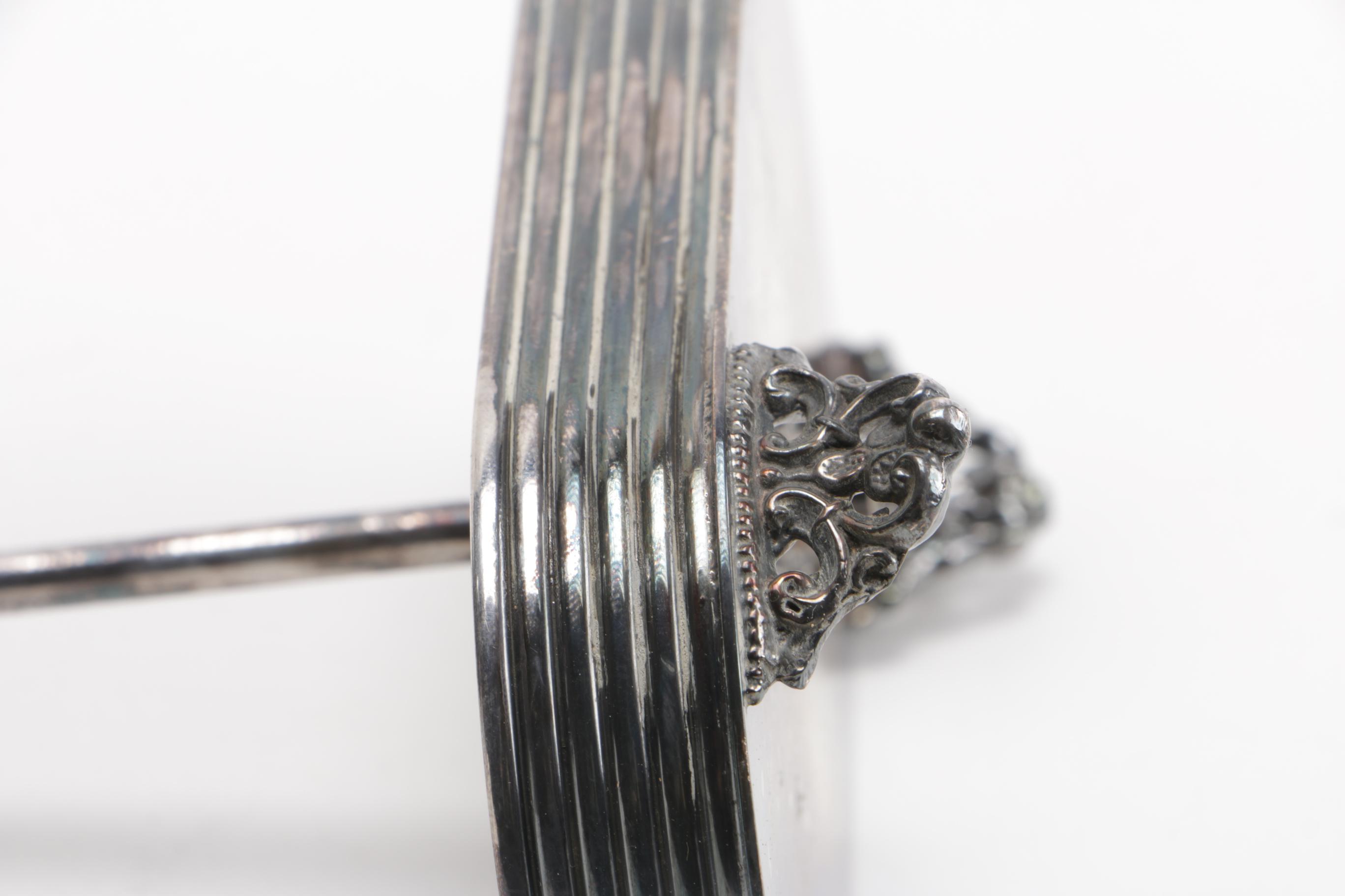 Cruet Set with Silver-Plated Stand