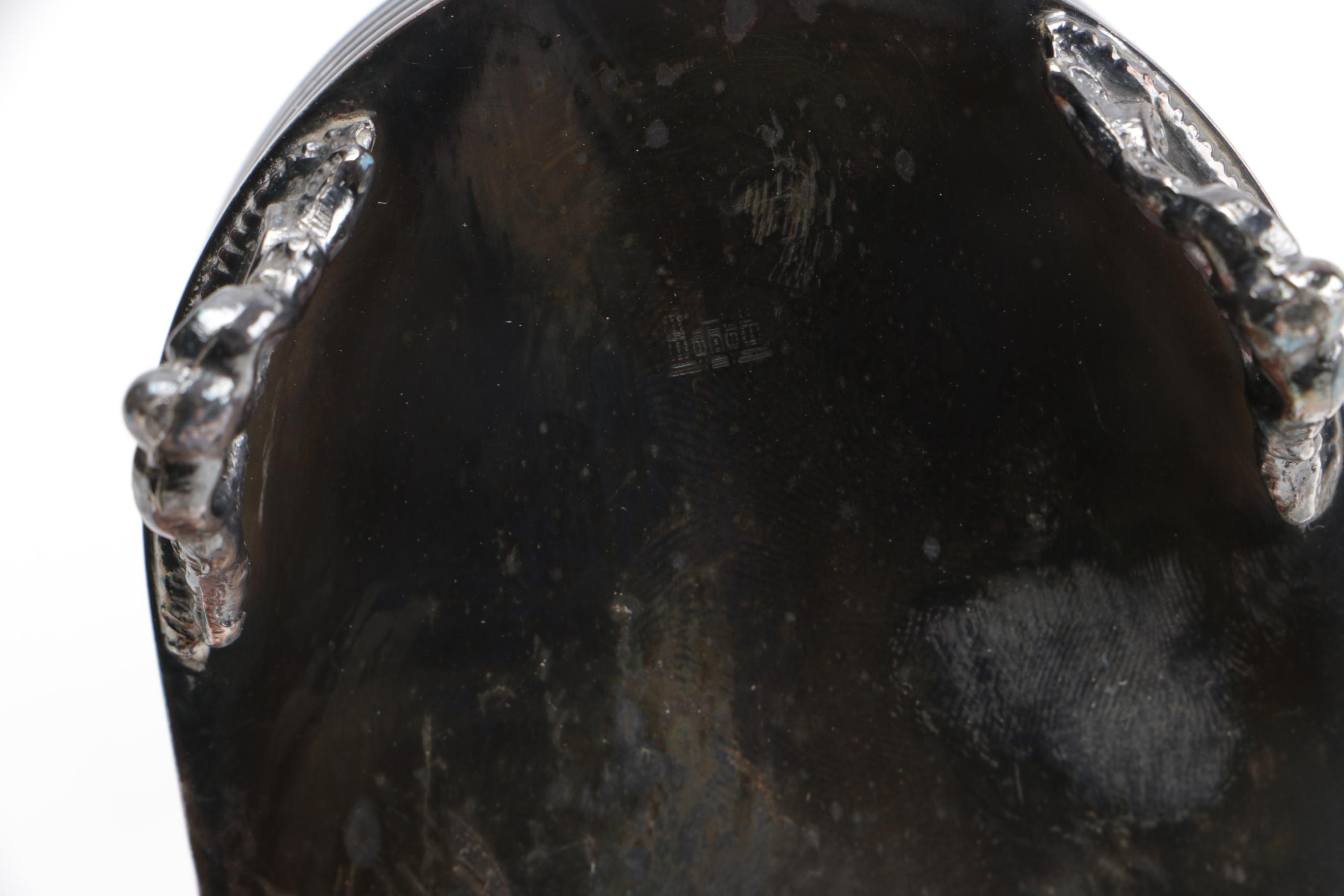 Cruet Set with Silver-Plated Stand