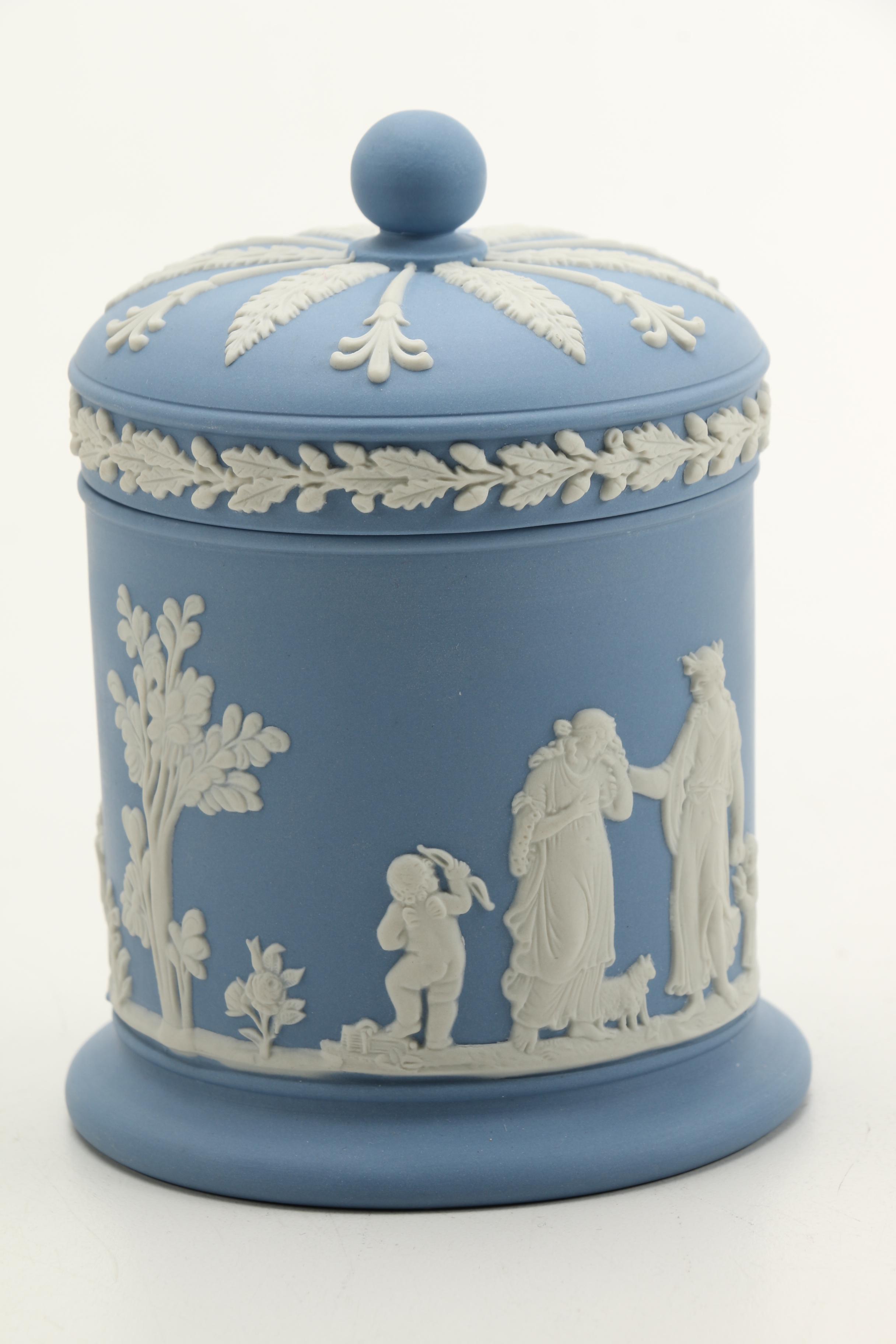 Wedgwood Jasperware in Dark Blue and Wedgwood Blue