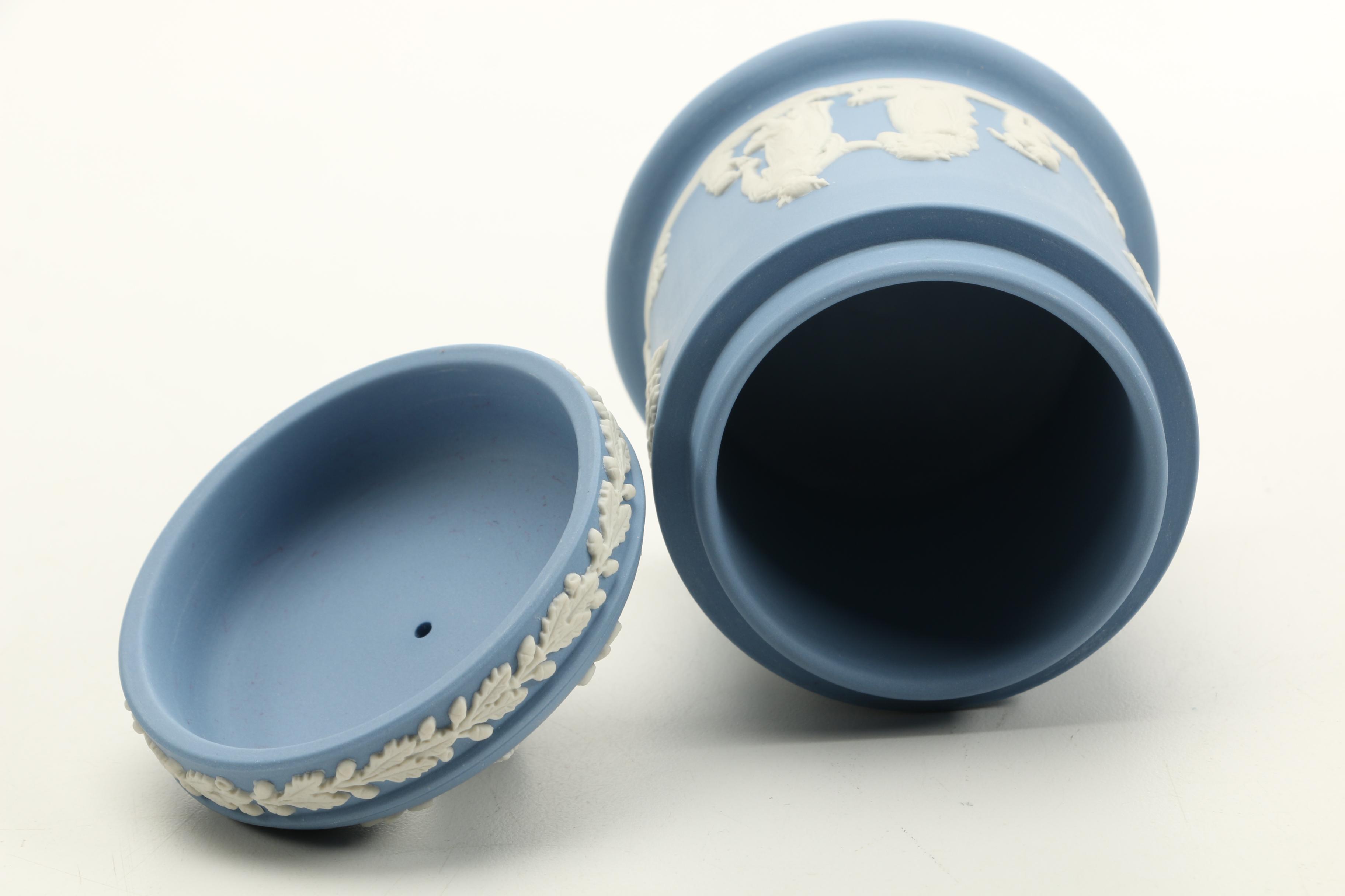 Wedgwood Jasperware in Dark Blue and Wedgwood Blue