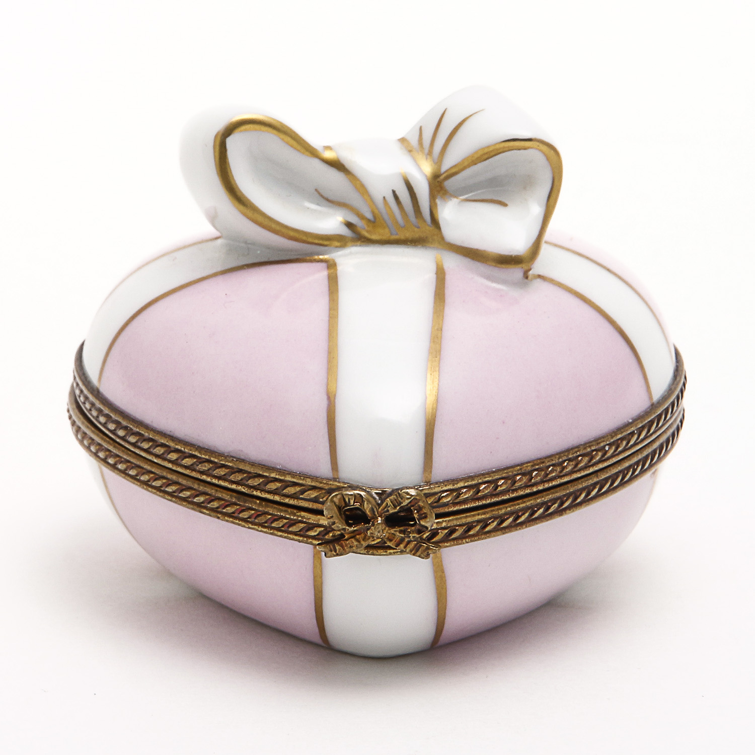 Limoges Porcelain Heart Trinket Box