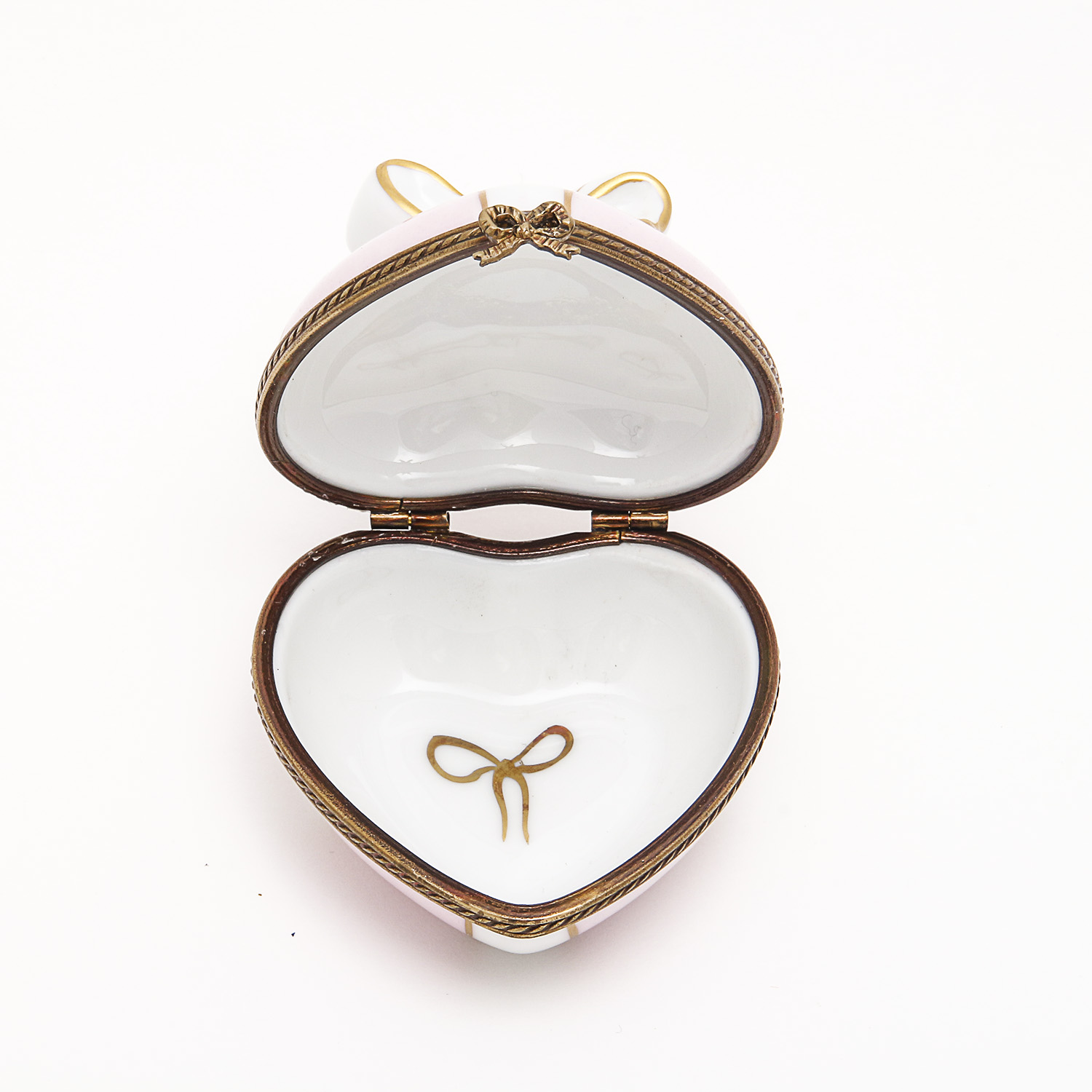 Limoges Porcelain Heart Trinket Box
