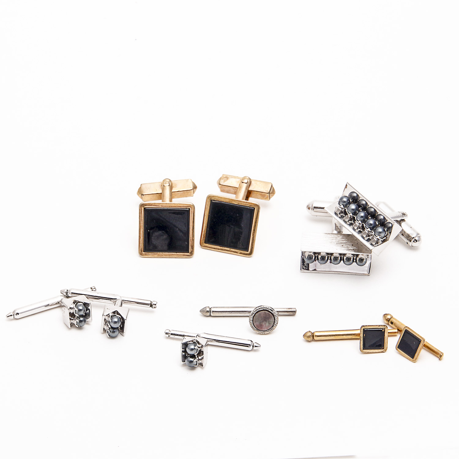 Collection of Fashion Cufflinks including 10K Gold Plate