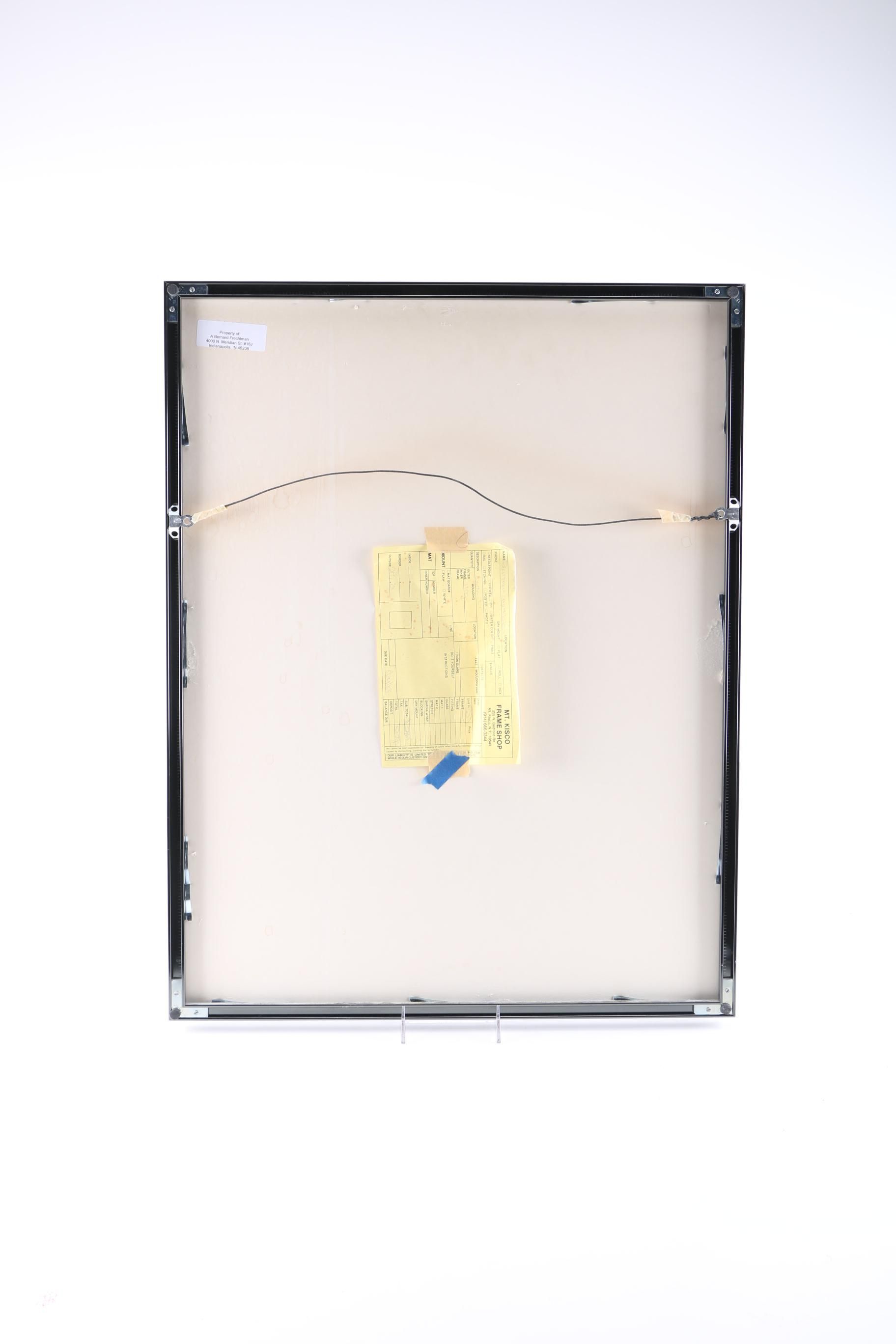 Framed Andrew Wyeth Exhibition Poster