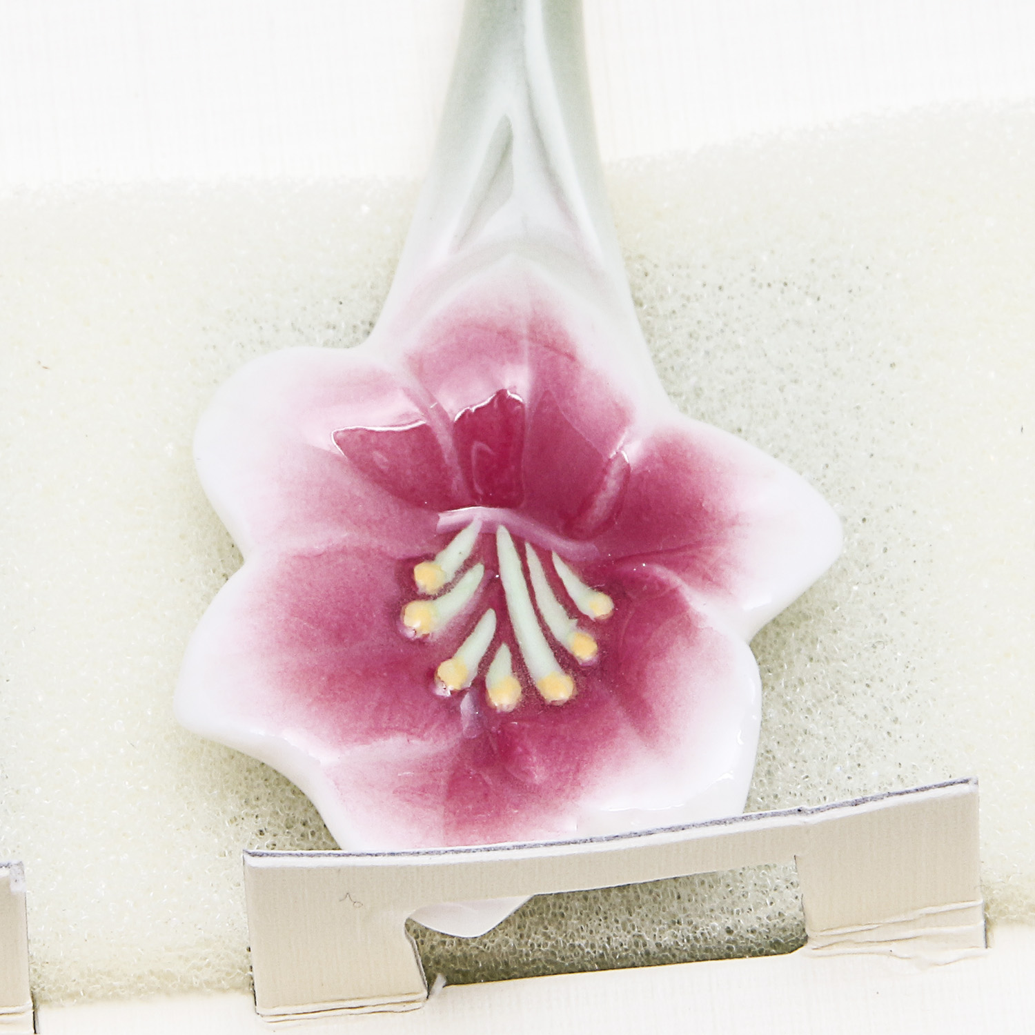 Set of Four Franz Flower Porcelain Spoons