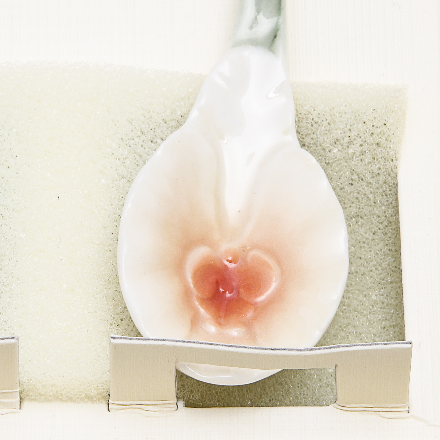 Set of Four Franz Flower Porcelain Spoons