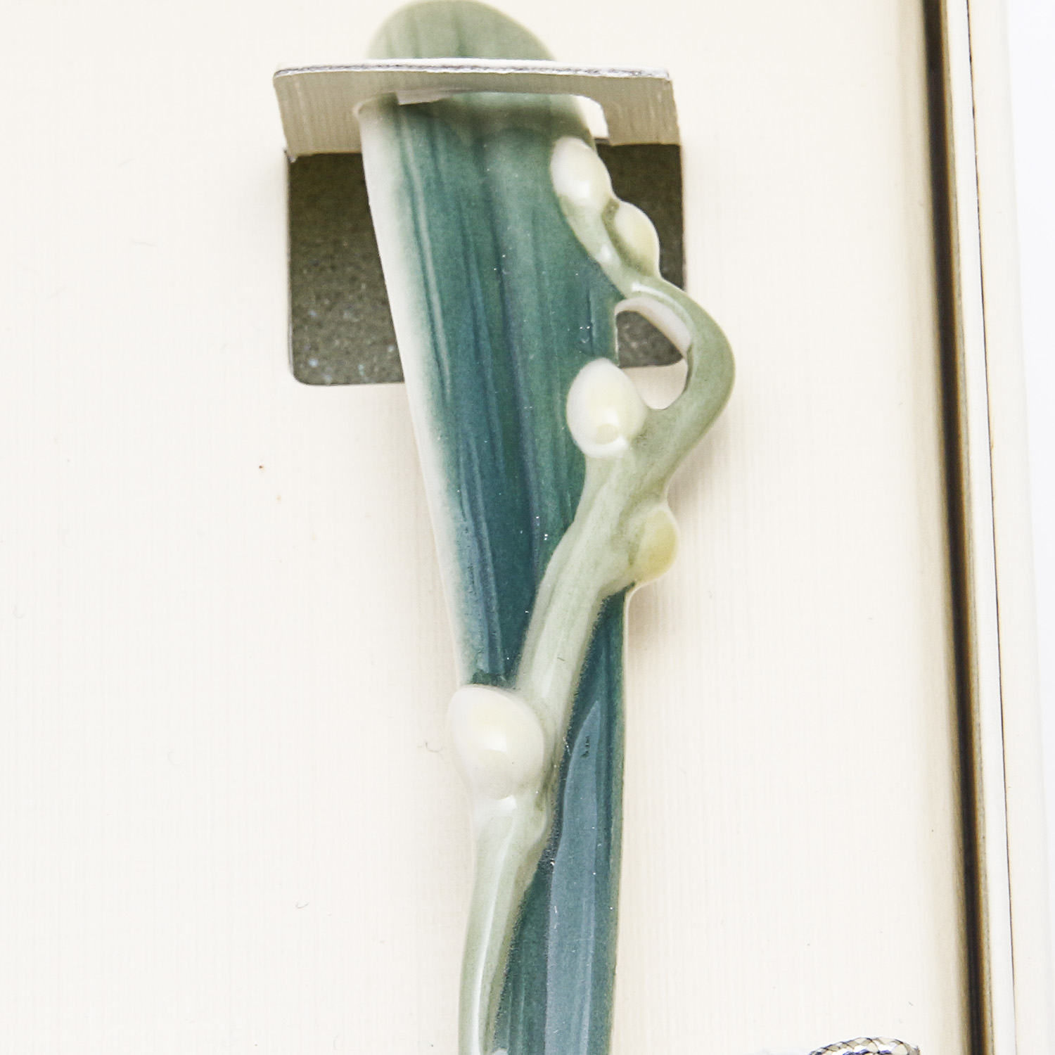 Set of Four Franz Flower Porcelain Spoons