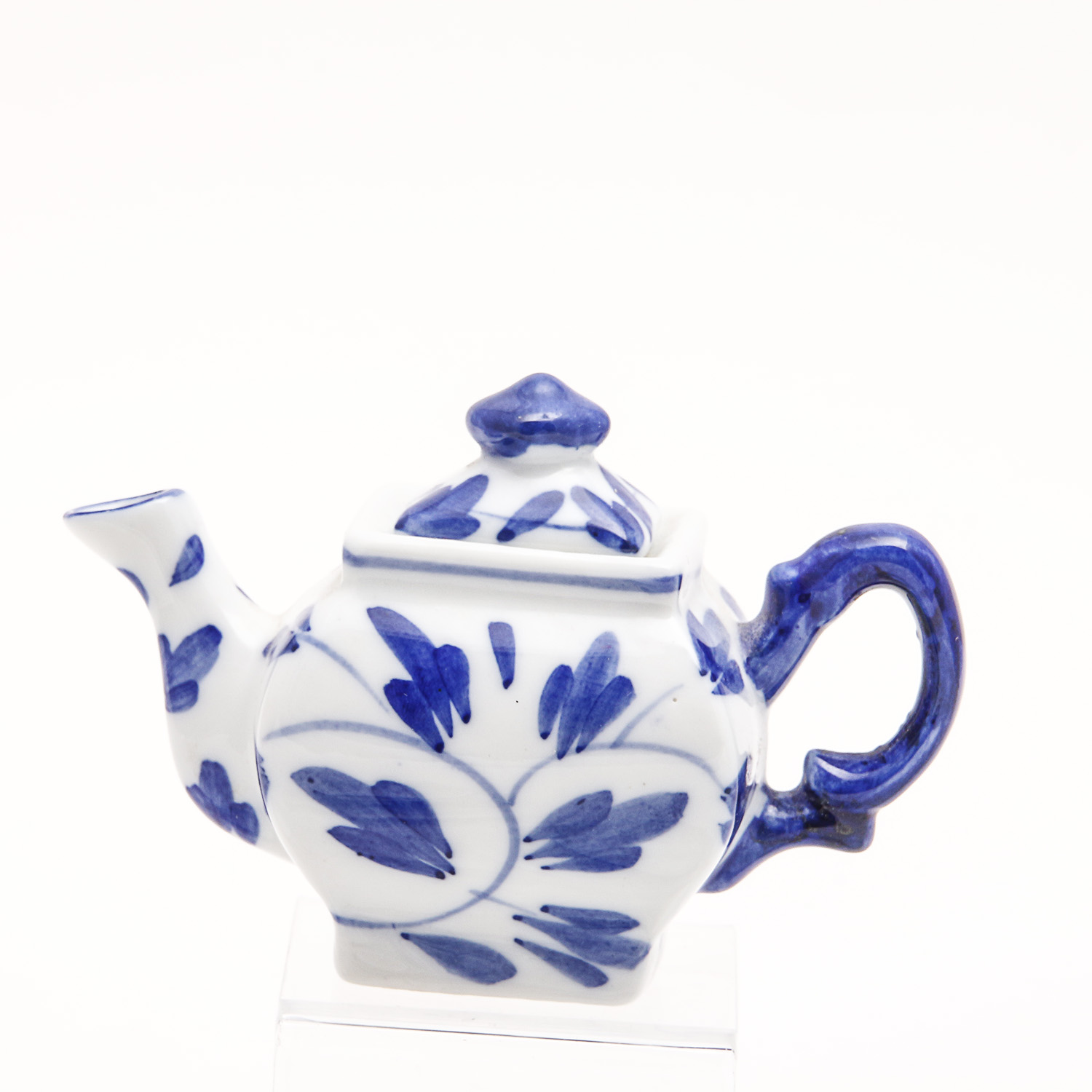Blue and White Ceramic Items Including Miniature Tea Set