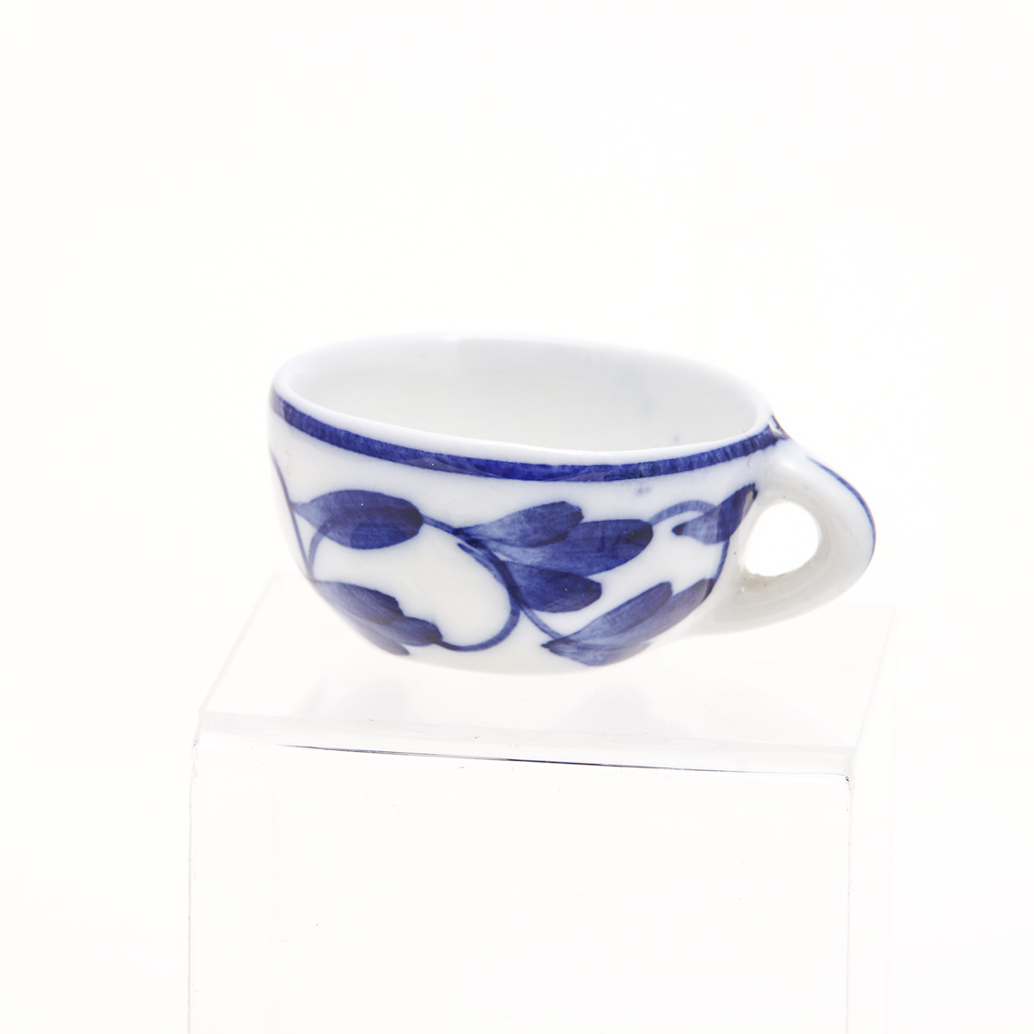 Blue and White Ceramic Items Including Miniature Tea Set