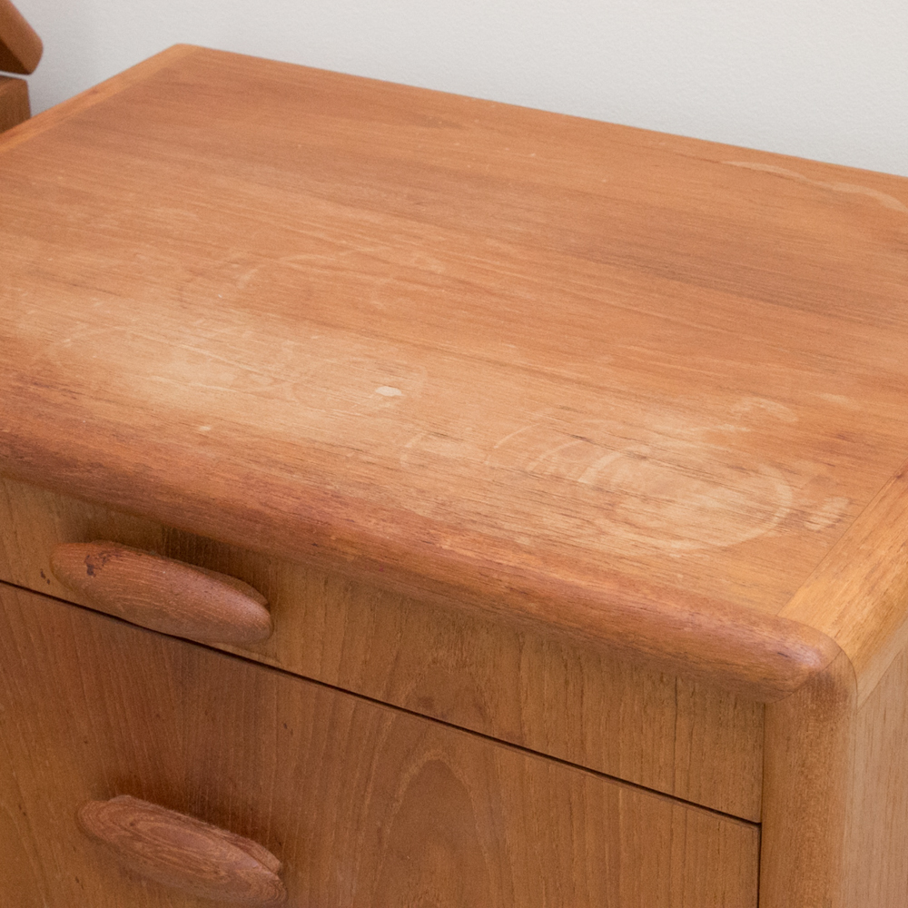 Danish Modern Teak Nightstands by Dyrlund
